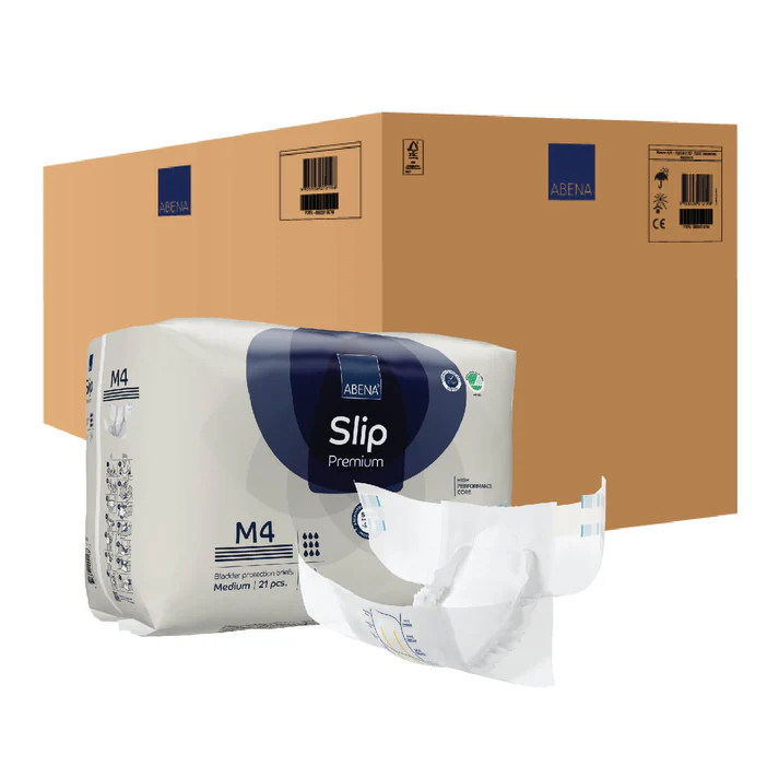 Abena Slip Premium Diapers with Tabs, Level 4s