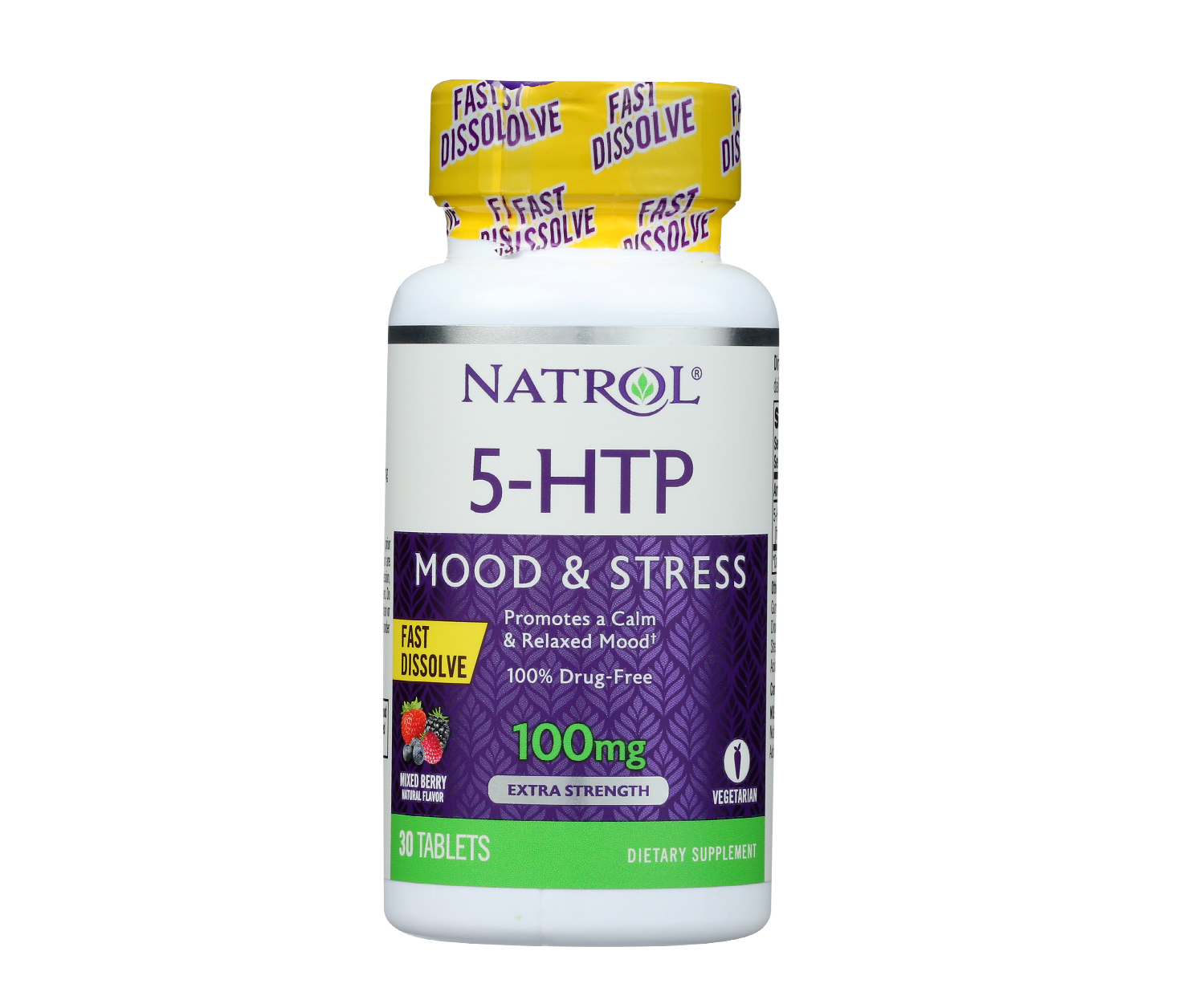 Natrol 5-Htp Mood & Stress Fast Dissolve 100 mg Tablets