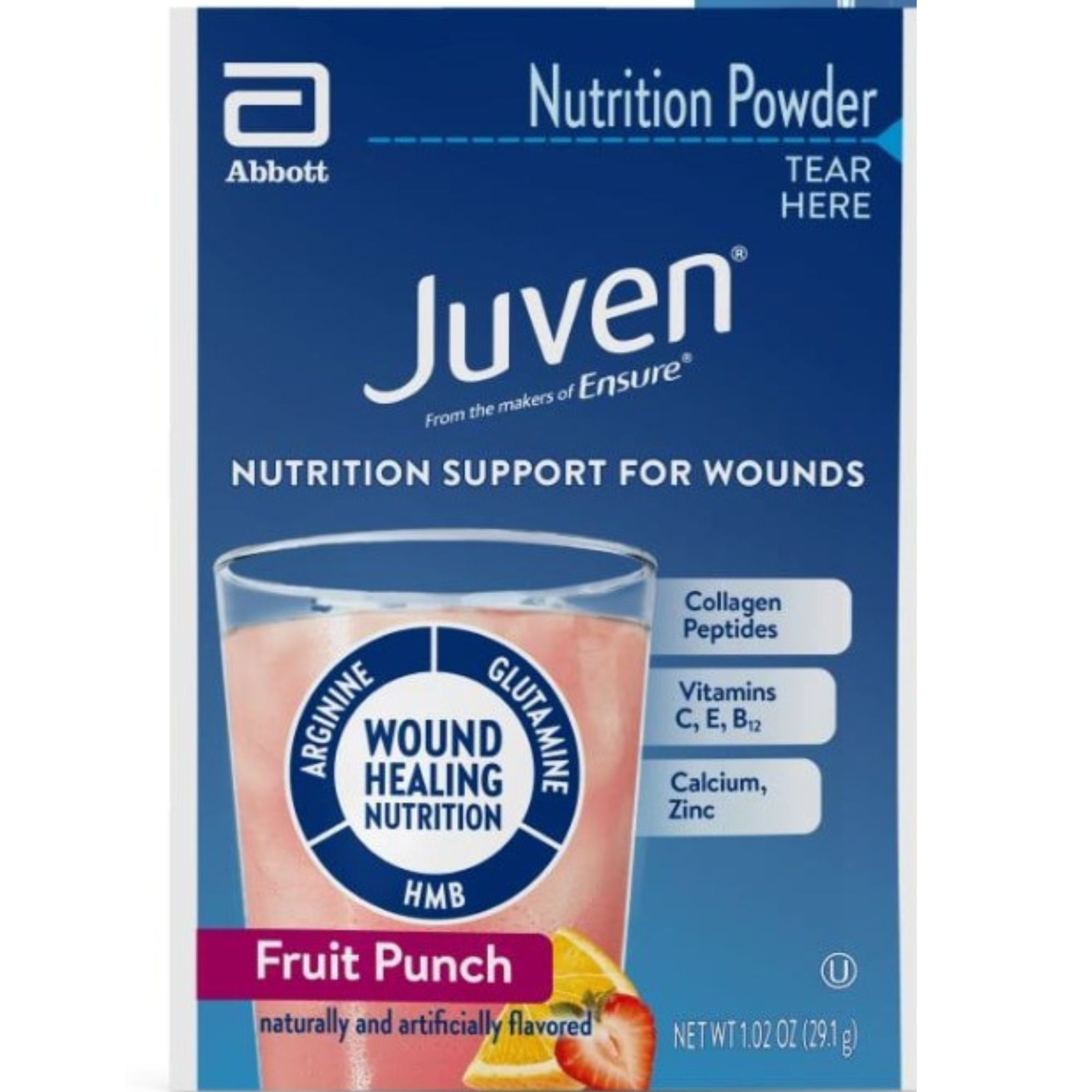 Juven Nutrition Support for Wound Healing, Fruit Punch