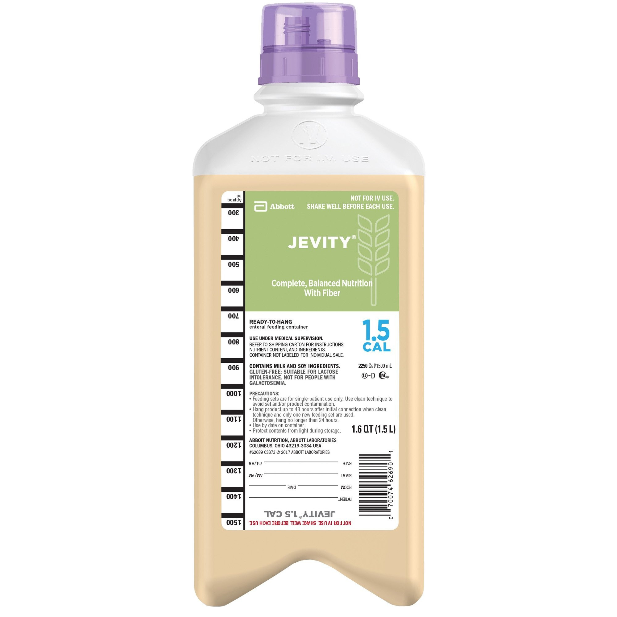 Jevity 1.5 Cal Tube Feeding Formula