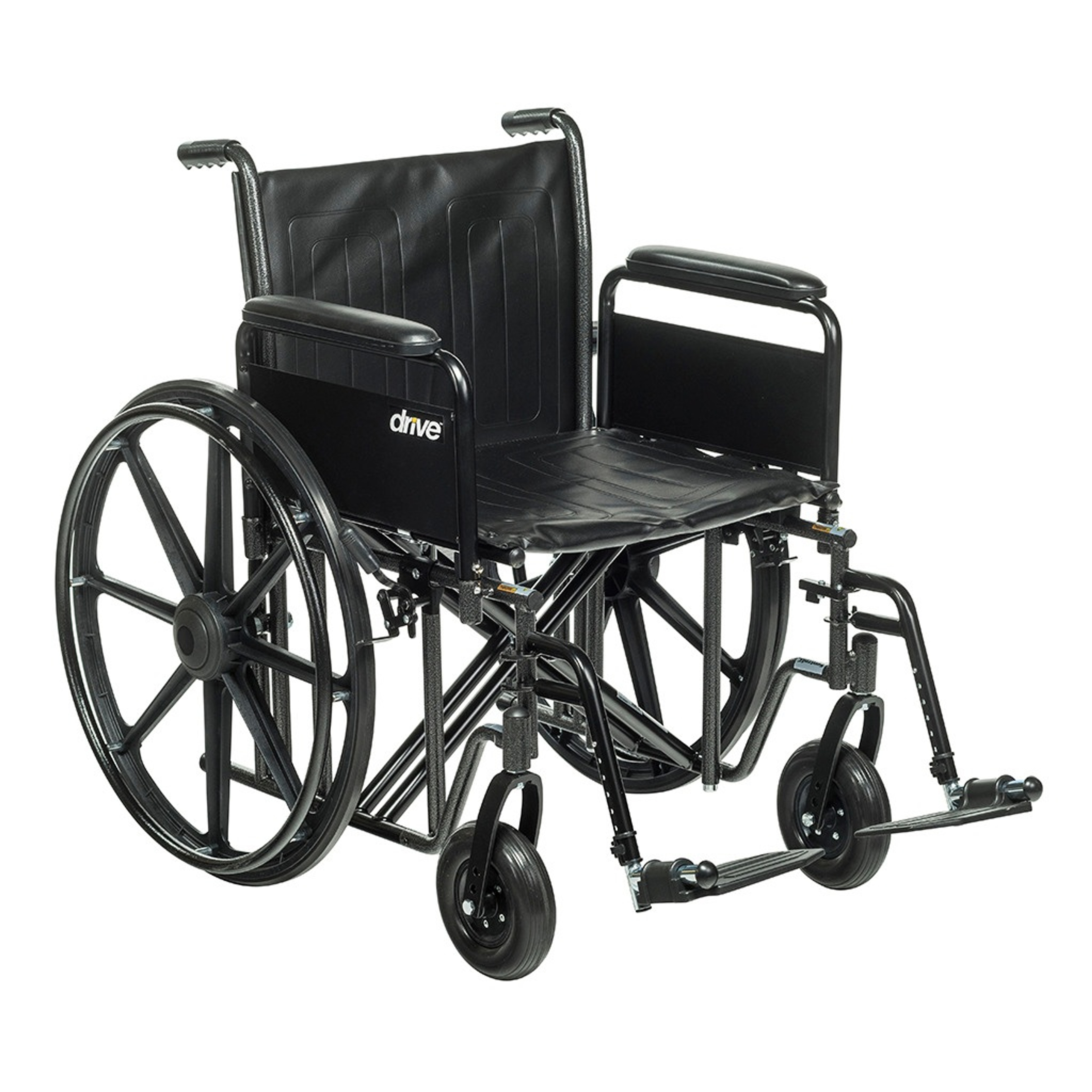 Drive Bariatric Sentra EC Heavy-Duty Wheelchair, Full Length Arm, Swing-Away Footrest