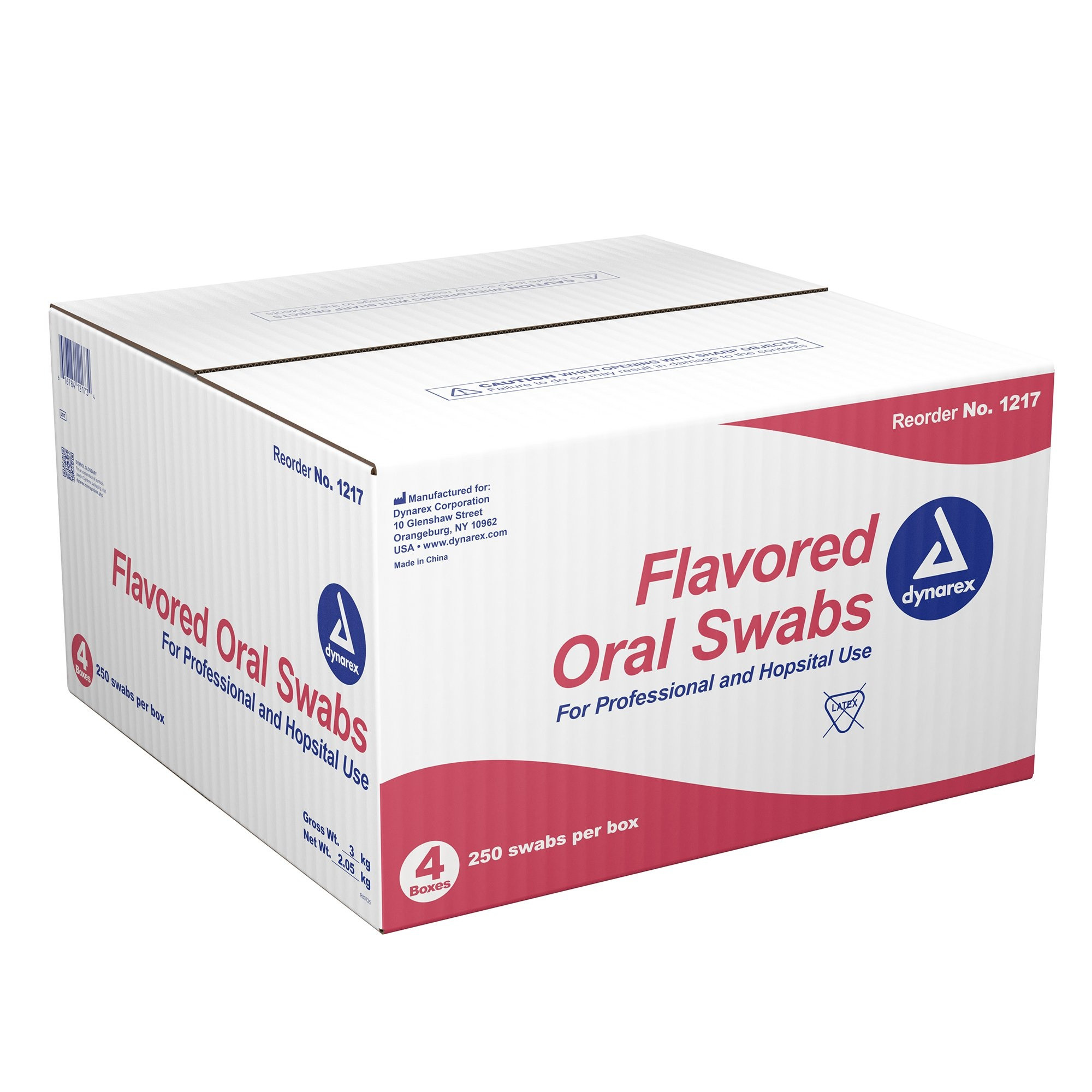 Dynarex Oral Swabsticks with Dentrifice