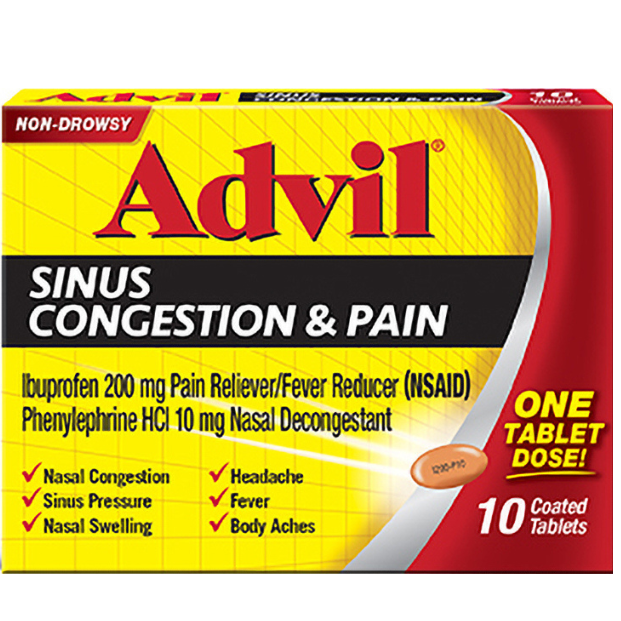 Advil Sinus Congestion and Pain Relief and Fever Reducer