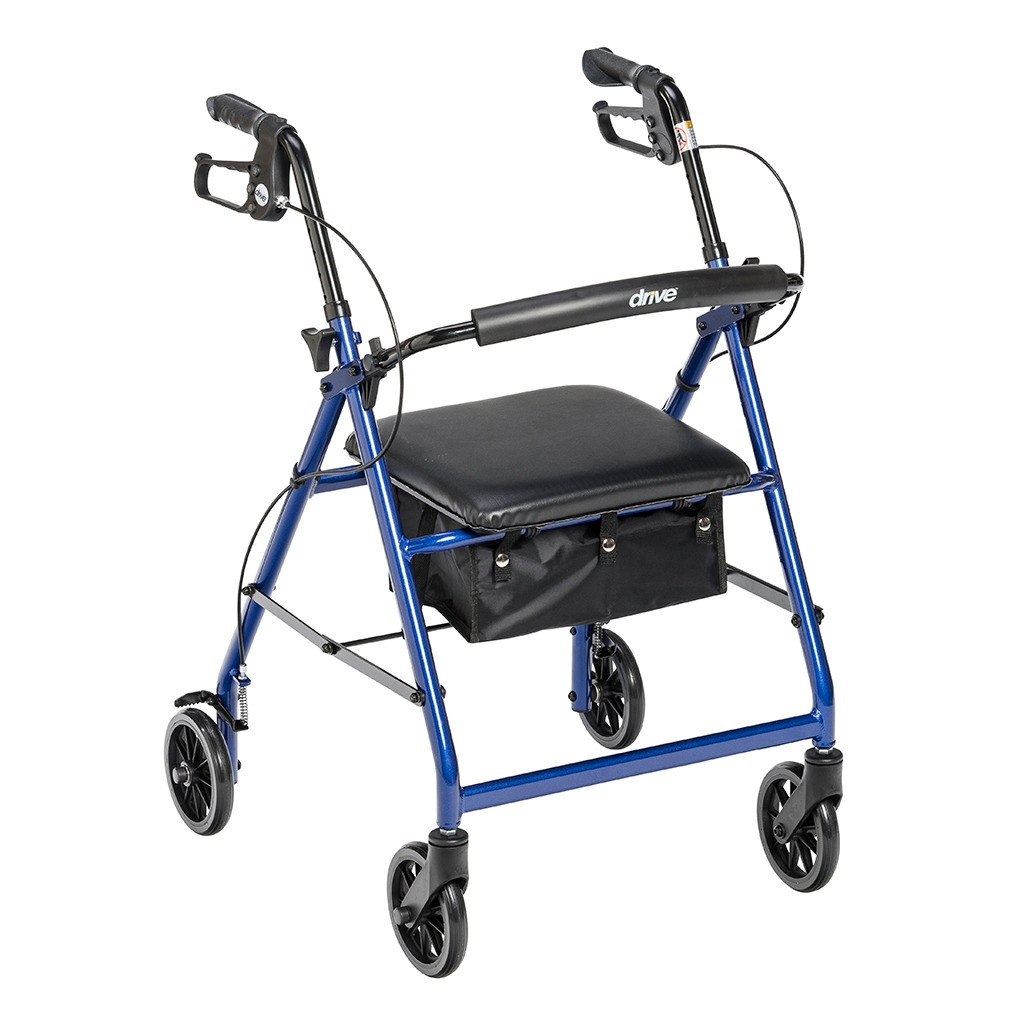 Drive Aluminum Rollator, 6' Casters