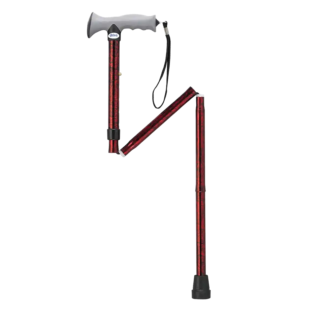 Drive Aluminum Folding Canes with Gel Grip, Height Adjustable