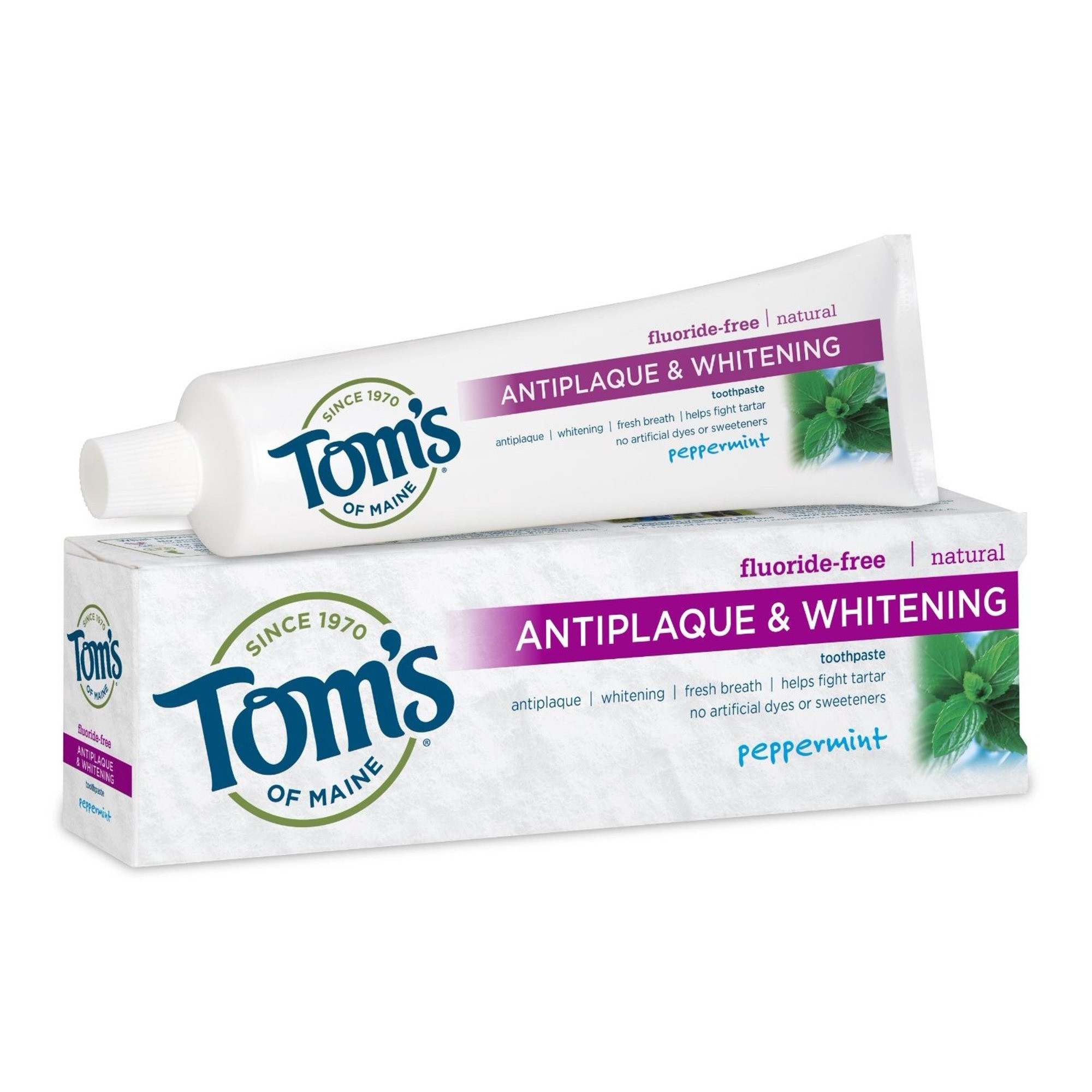 Tom's of Maine Antiplaque & Whitening Toothpaste, Peppermint
