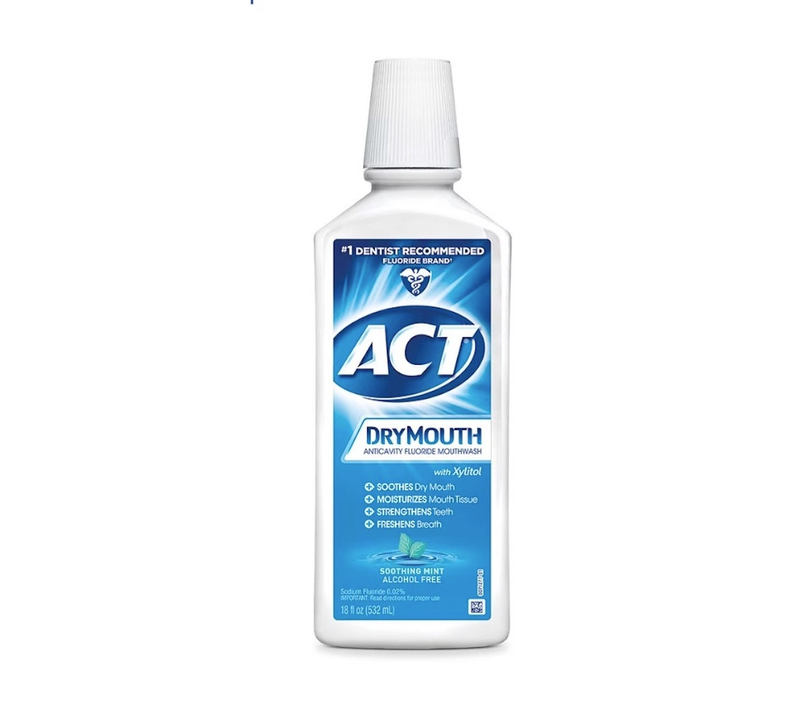 ACT Dry Mouth Mouthwash with Xylitol Soothing Mint