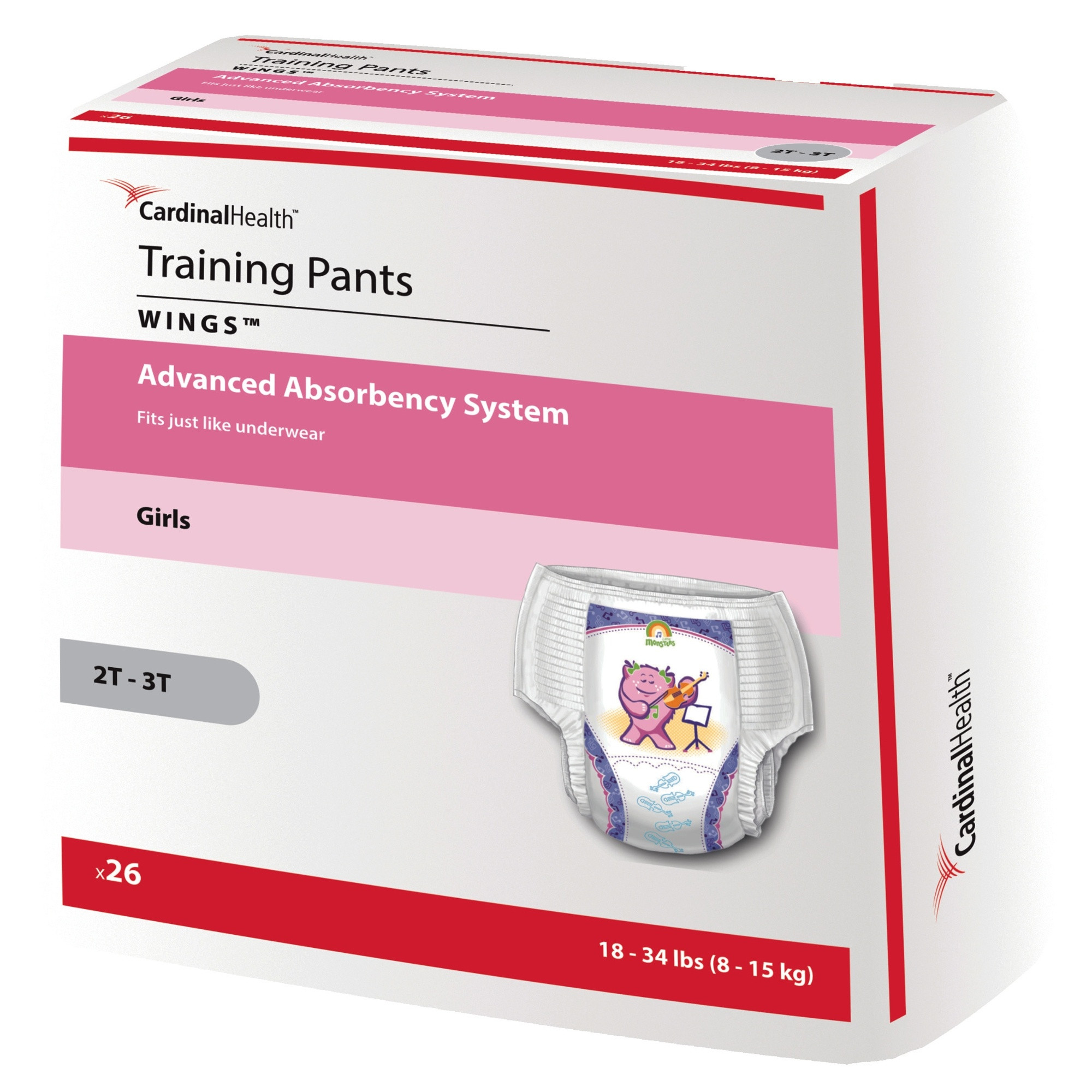 Cardinal Health Training Pants, Girl