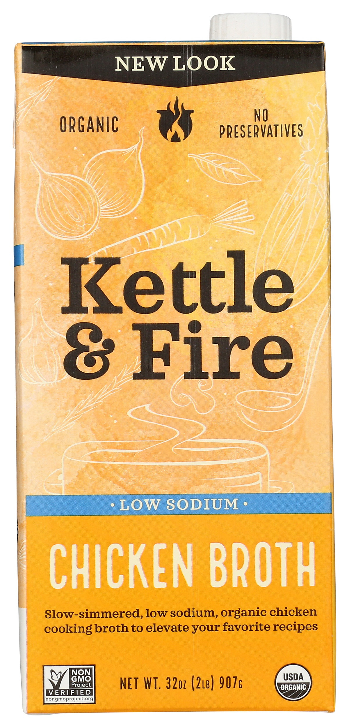 Kettle & Fire Low Sodium Chicken Cooking Broth