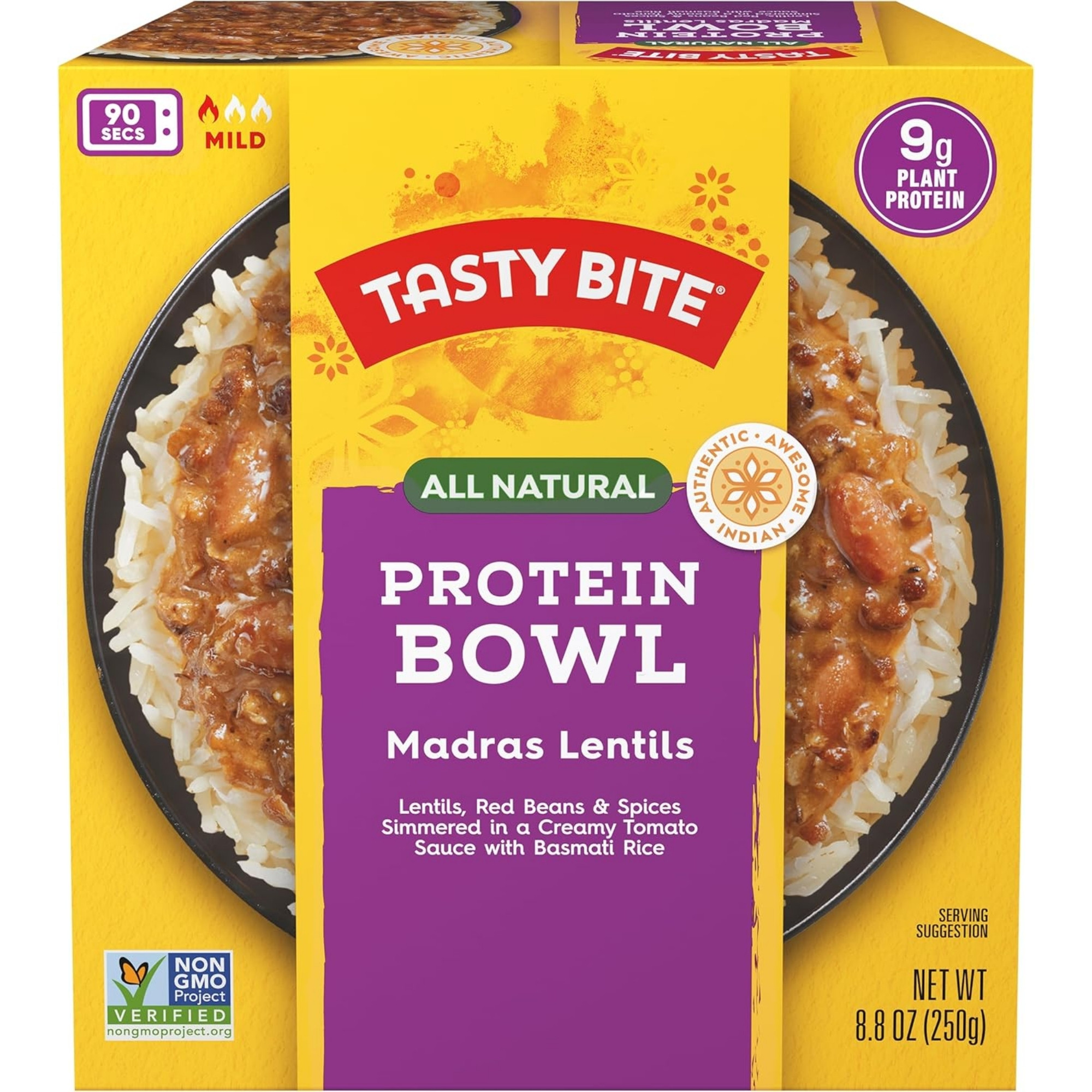 Tasty Bite Madras Lentils Protein Bowl