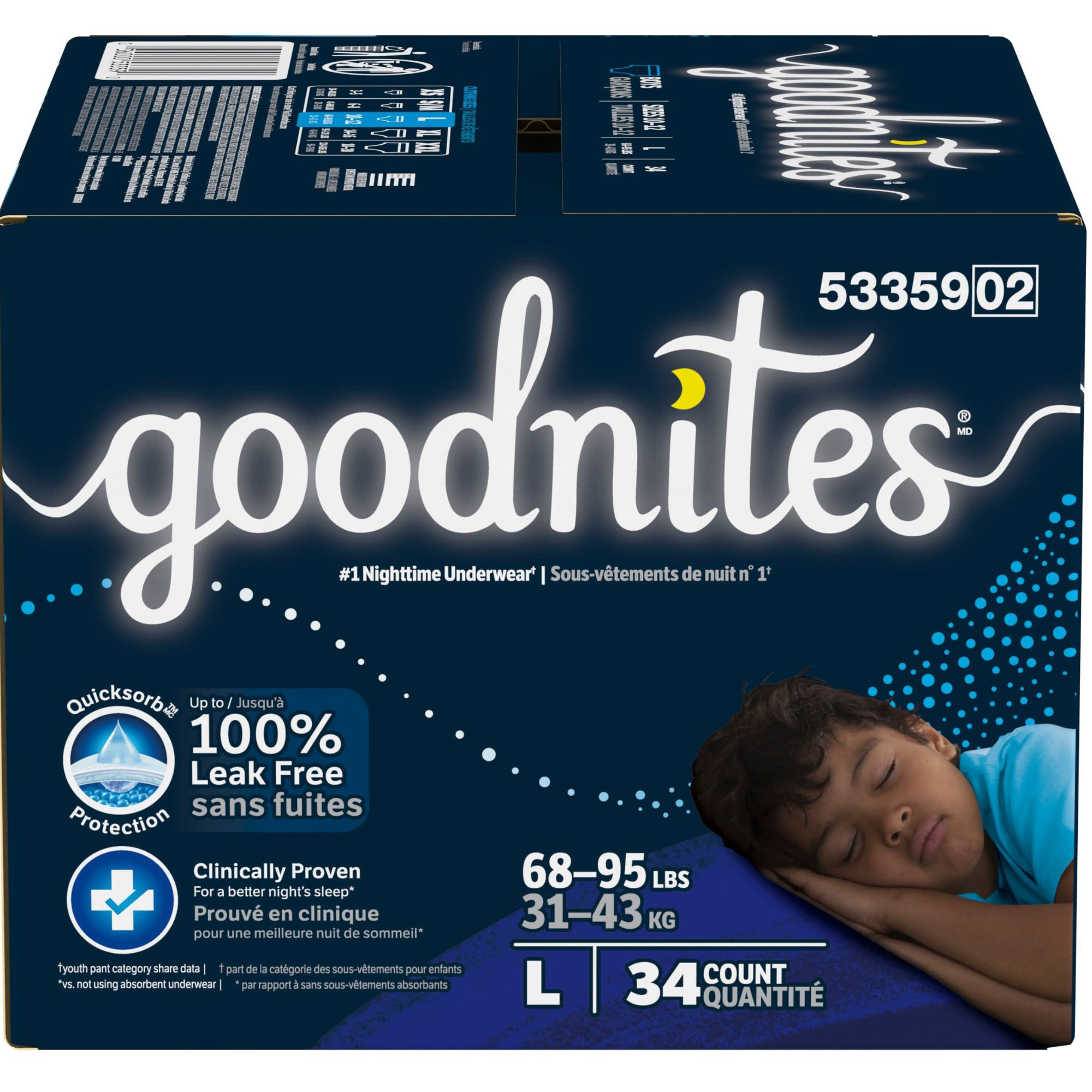 GoodNites NightTime Underwear for Boys