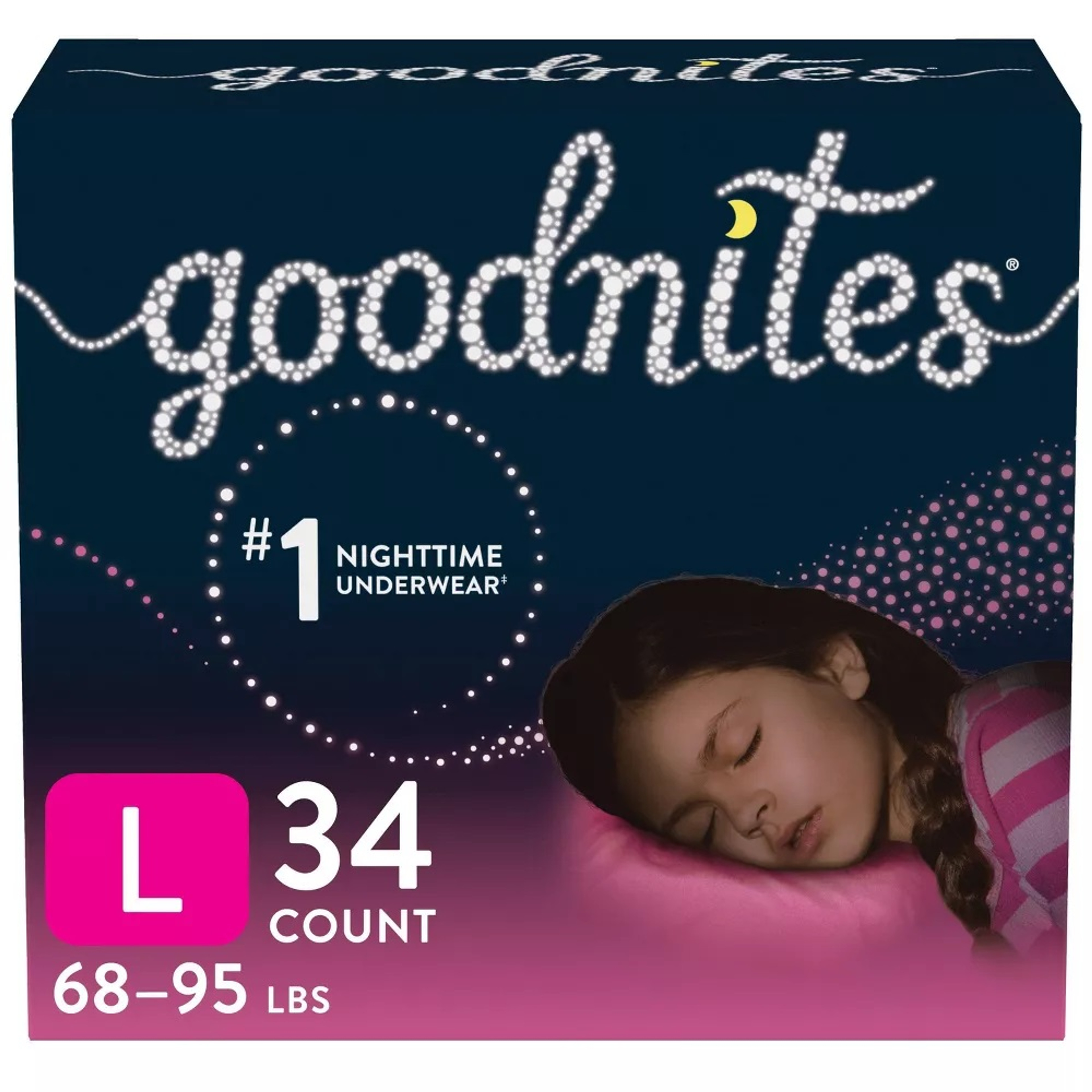 GoodNites NightTime Underwear for Girls