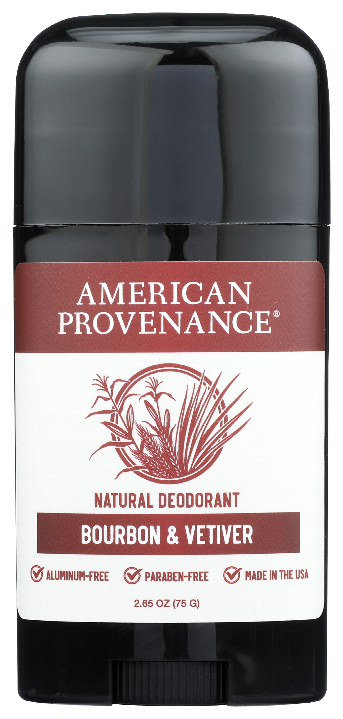 American Provenance Natural Deodorant, Bourbon & Vetiver Scent