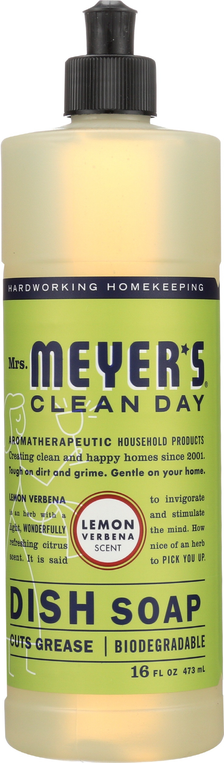 Mrs. Meyer's Clean Day Dish Soap, Lemon Verbena