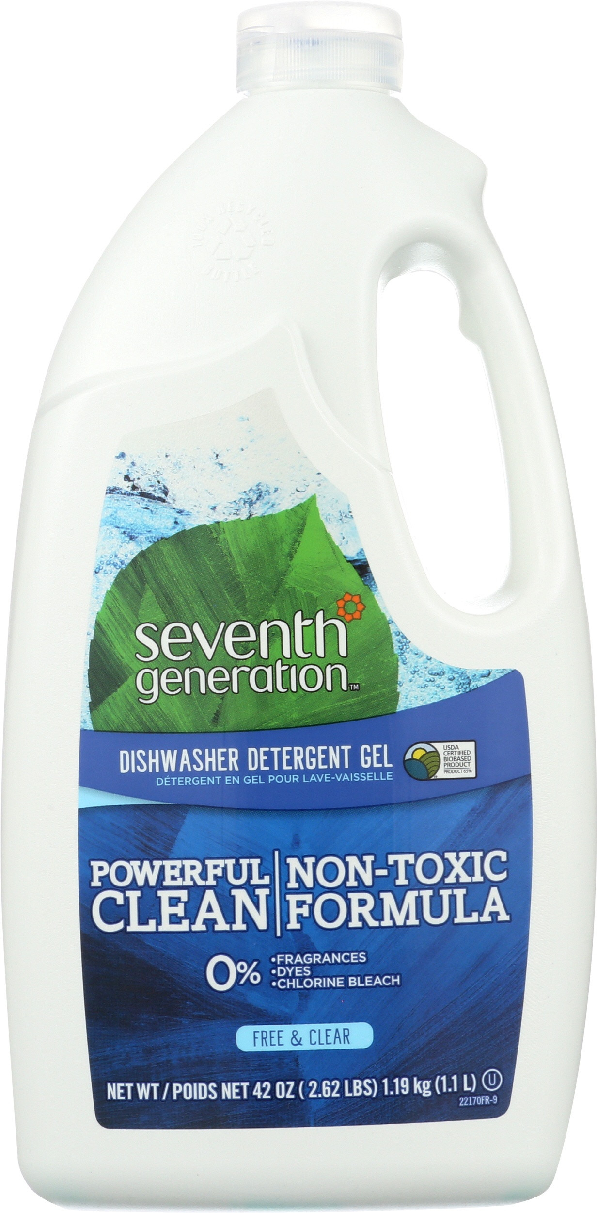 Seventh Generation Dishwasher Detergent Gel, Free & Clear Scent