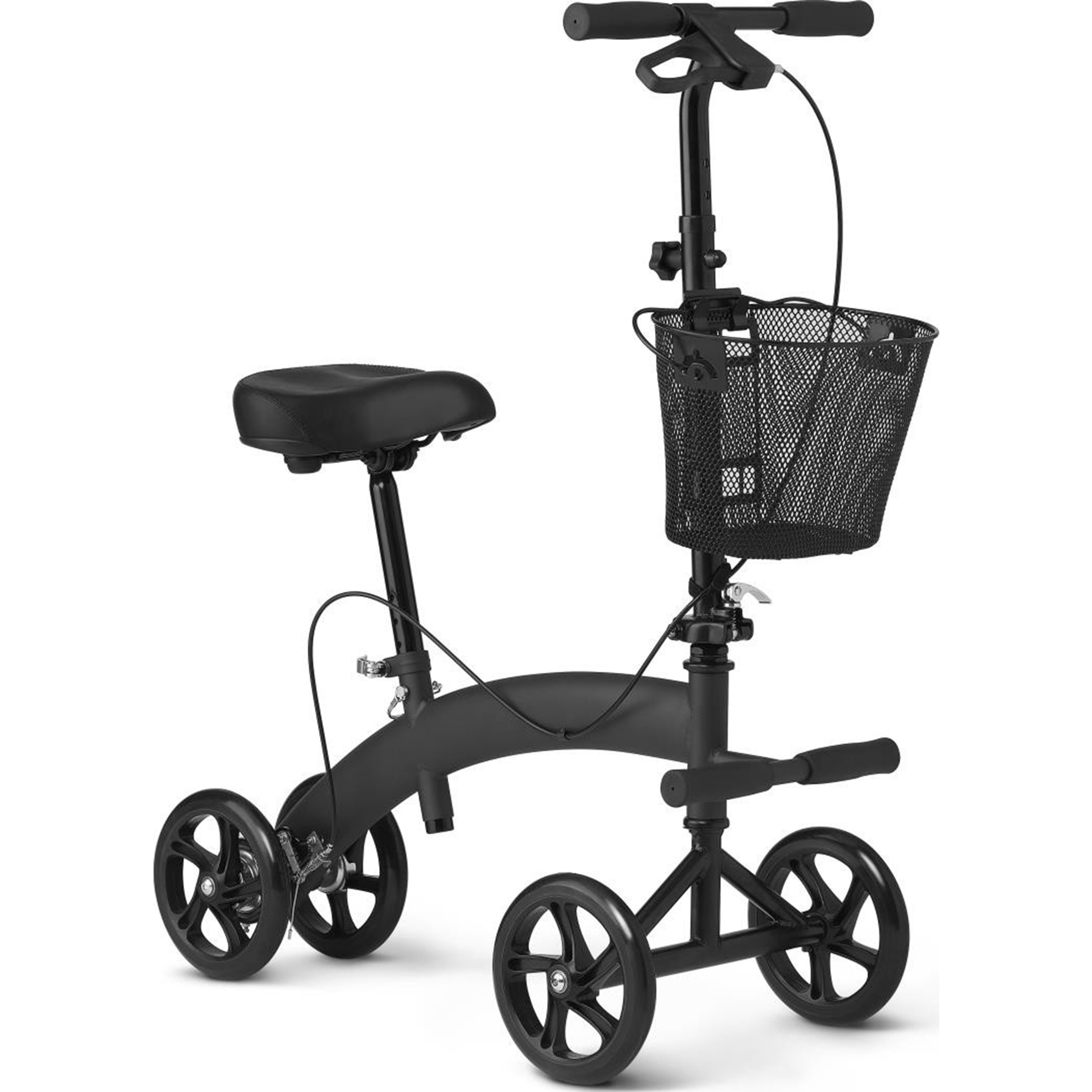 Medline Seated Scooter with Footrest and Basket