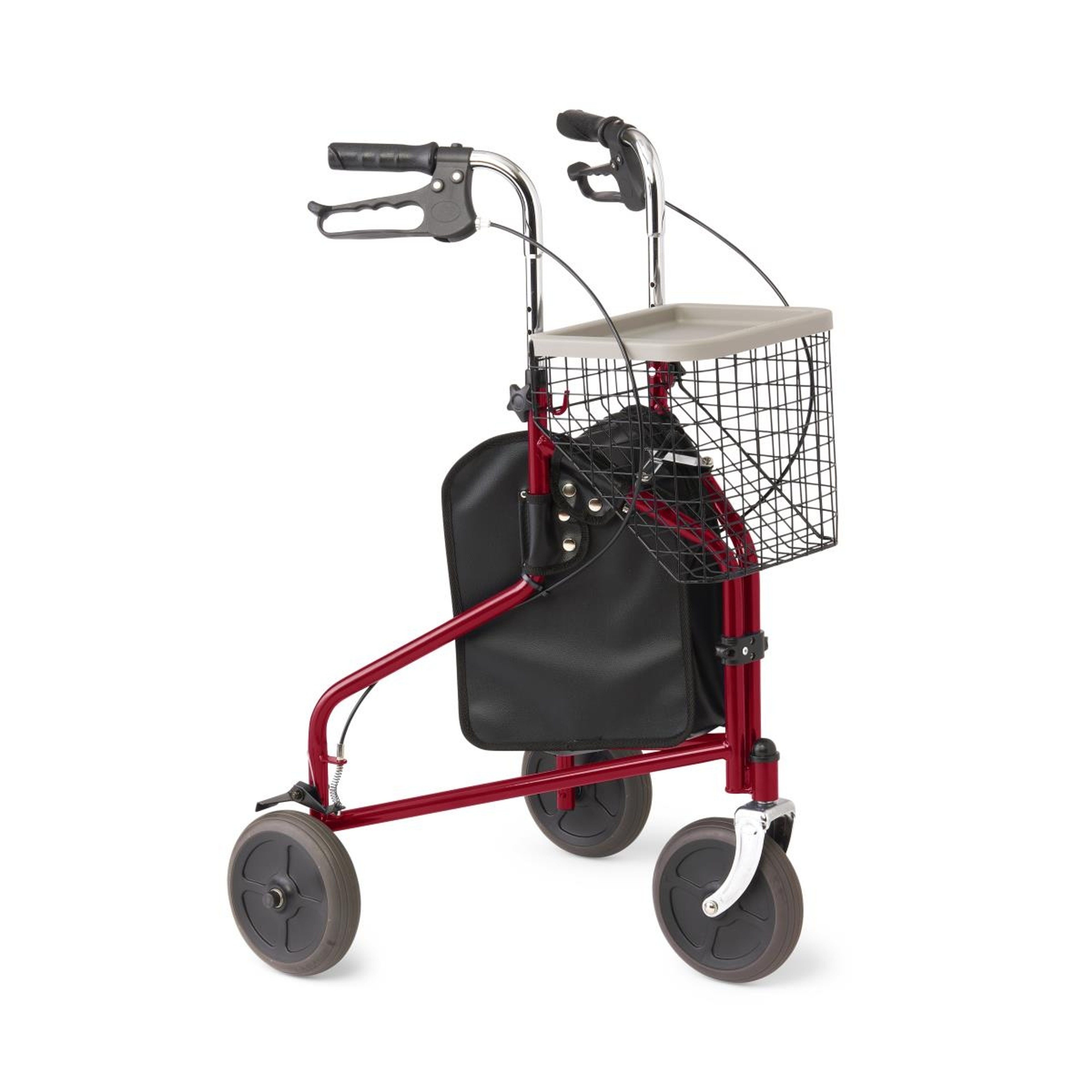 Medline 3-Wheel Steel Rollator