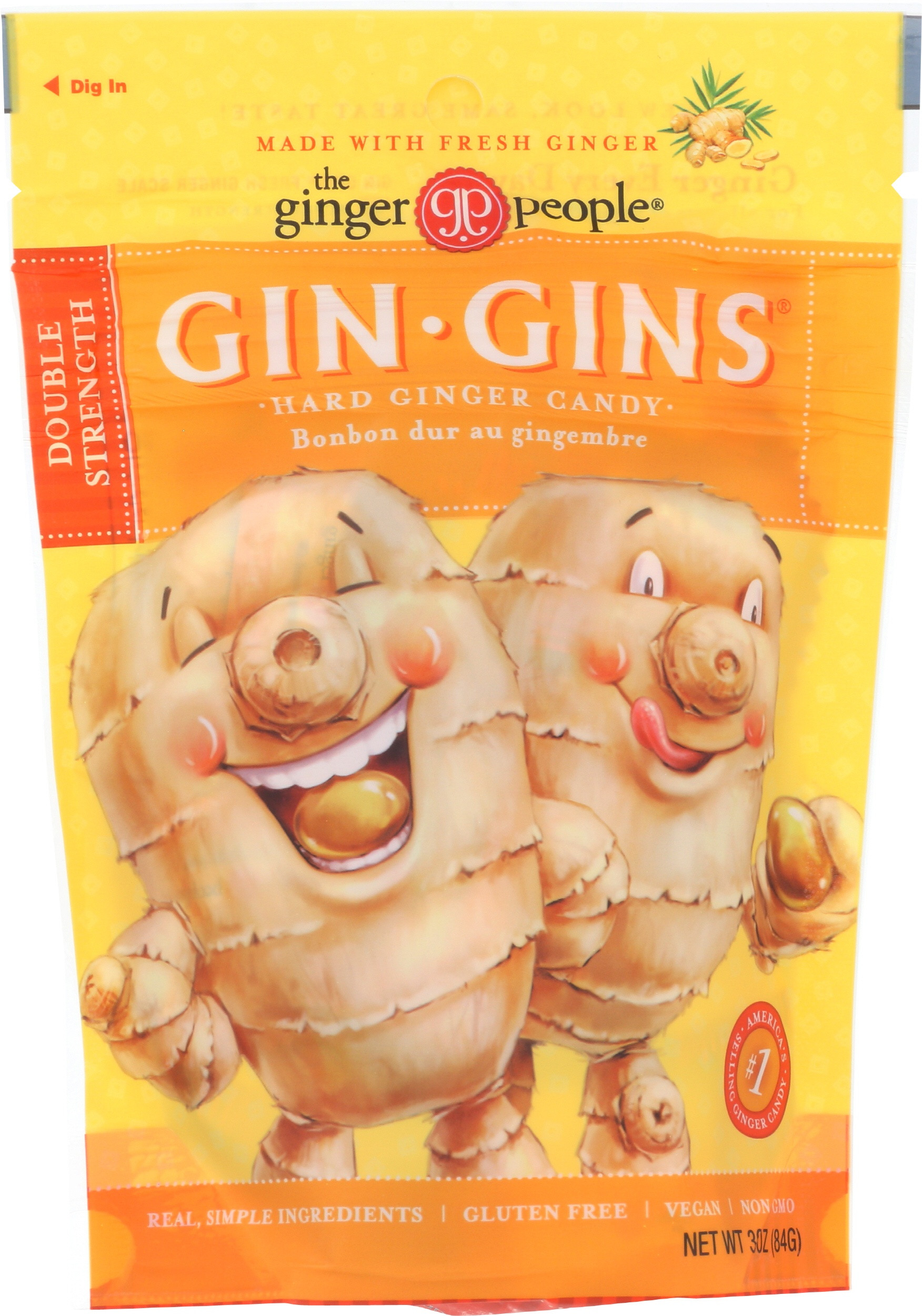 The Ginger People Gin Gins Hard Ginger Candy