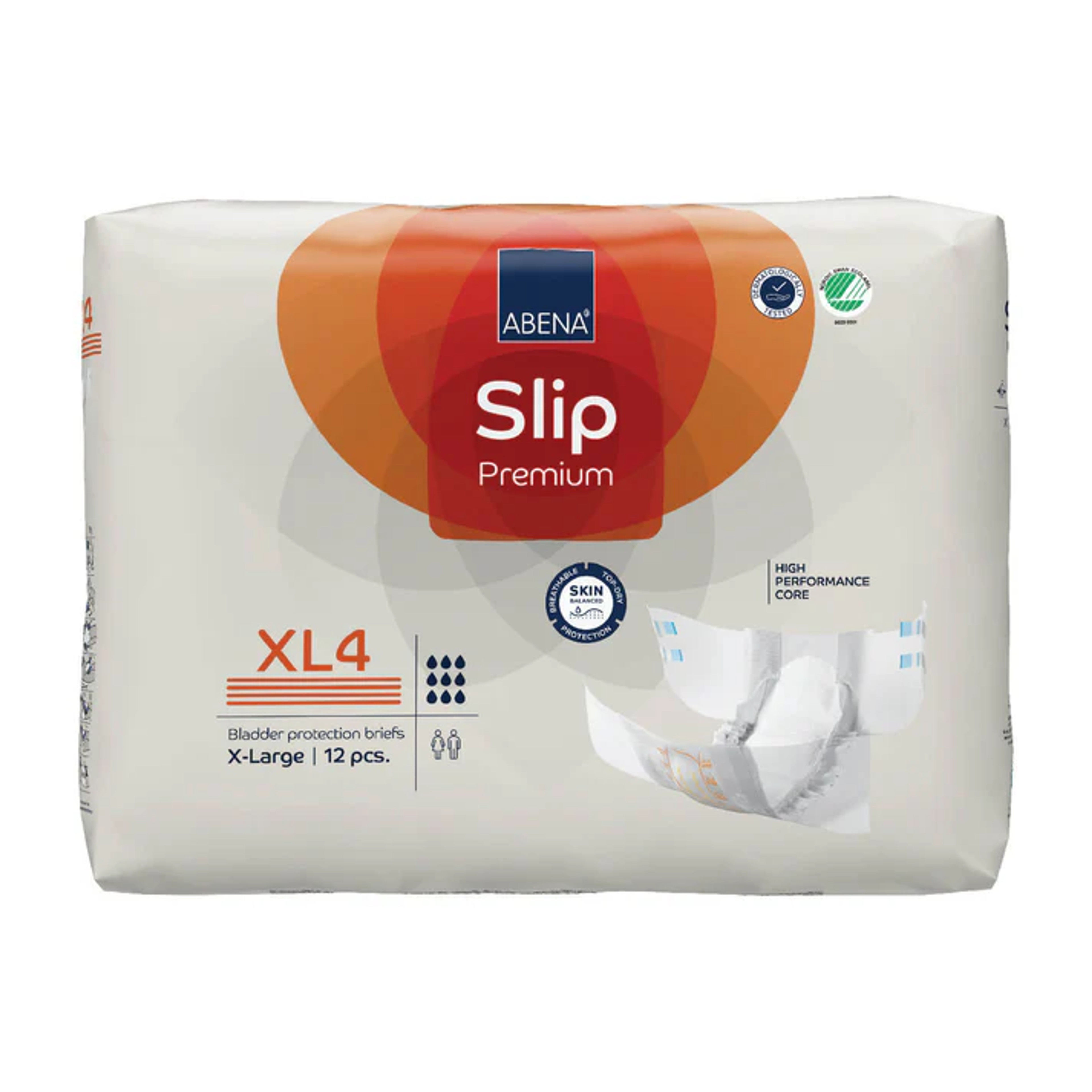 Abena Slip Premium Diapers with Tabs, Level 4s