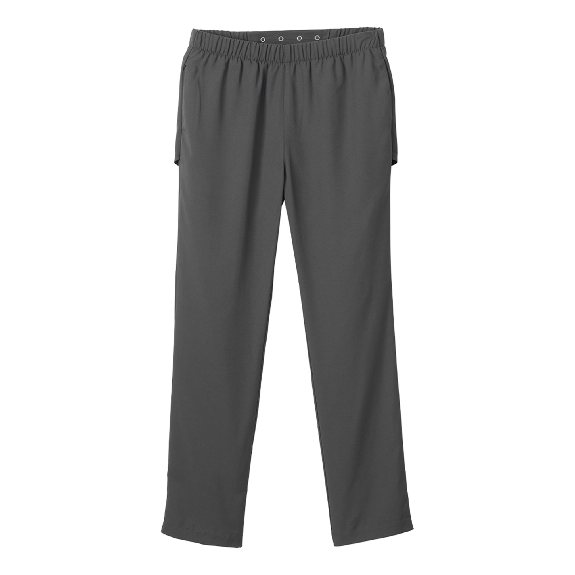 Silverts Women's Open Back Gabardine Pant, Pewter