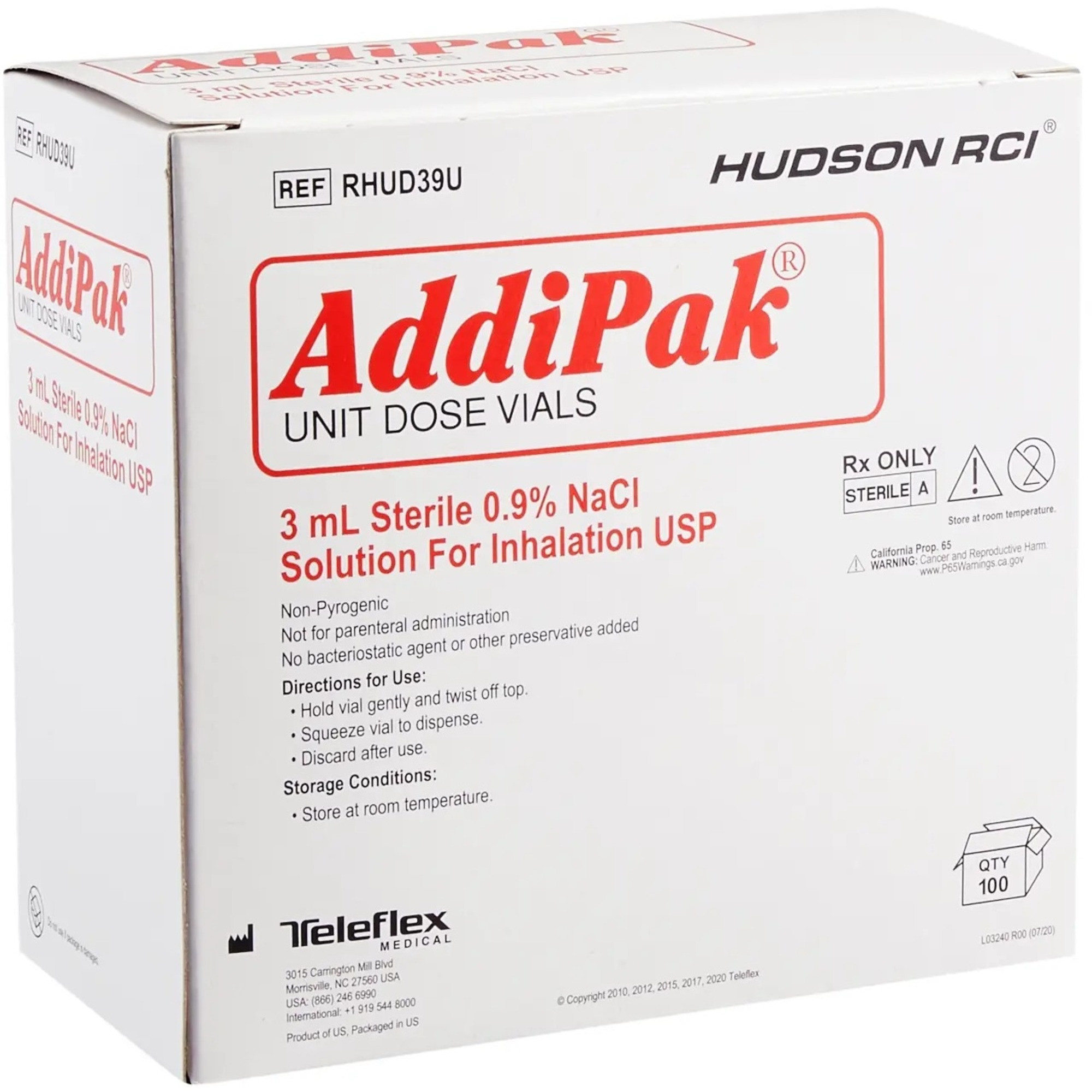 Addipak Respiratory Therapy Solution Sodium Chloride Solution Vial
