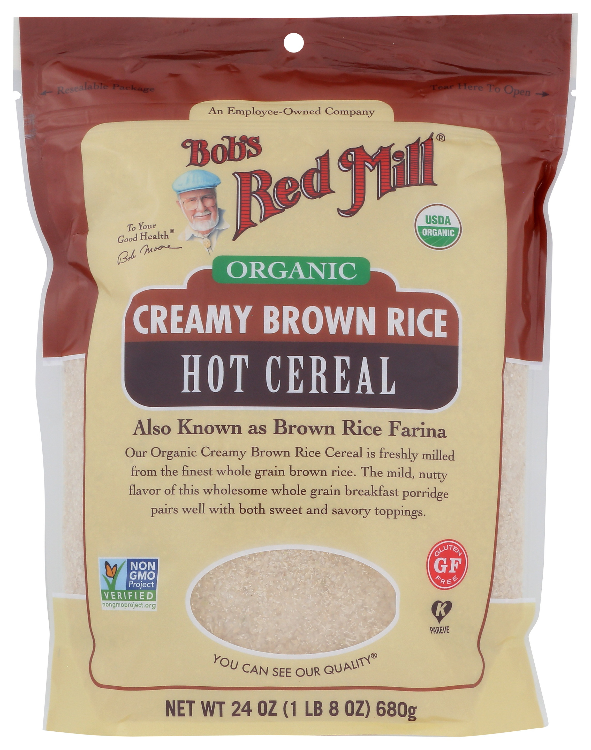 Bob's Red Mill Organic Creamy Brown Rice Cereal