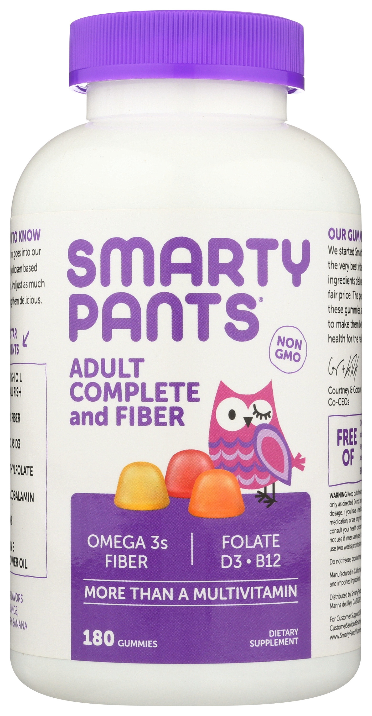 SmartyPants Adult Complete with Fiber Gummy Vitamin