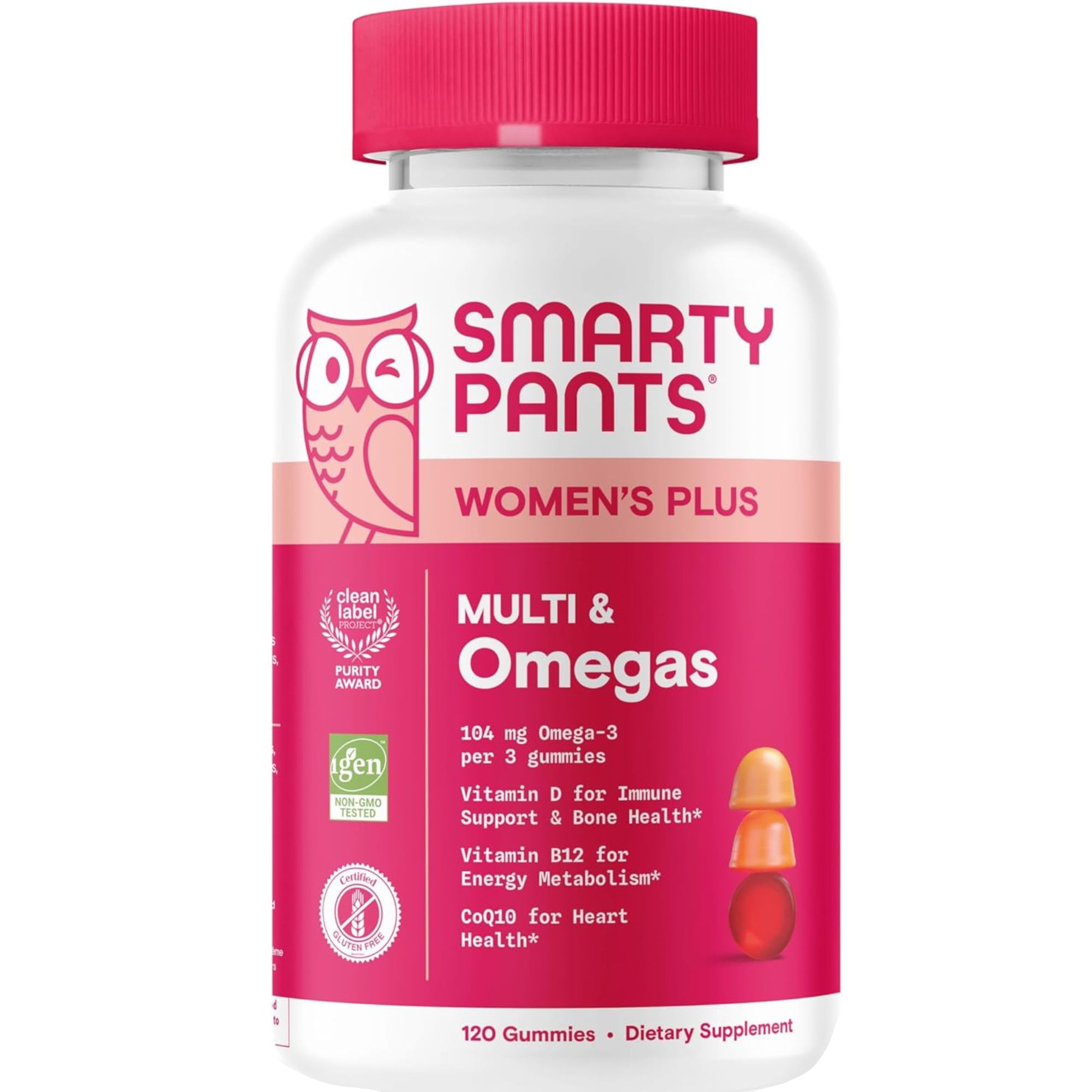 SmartyPants Women's Plus Multi & Omegas Gummy Multivitamin