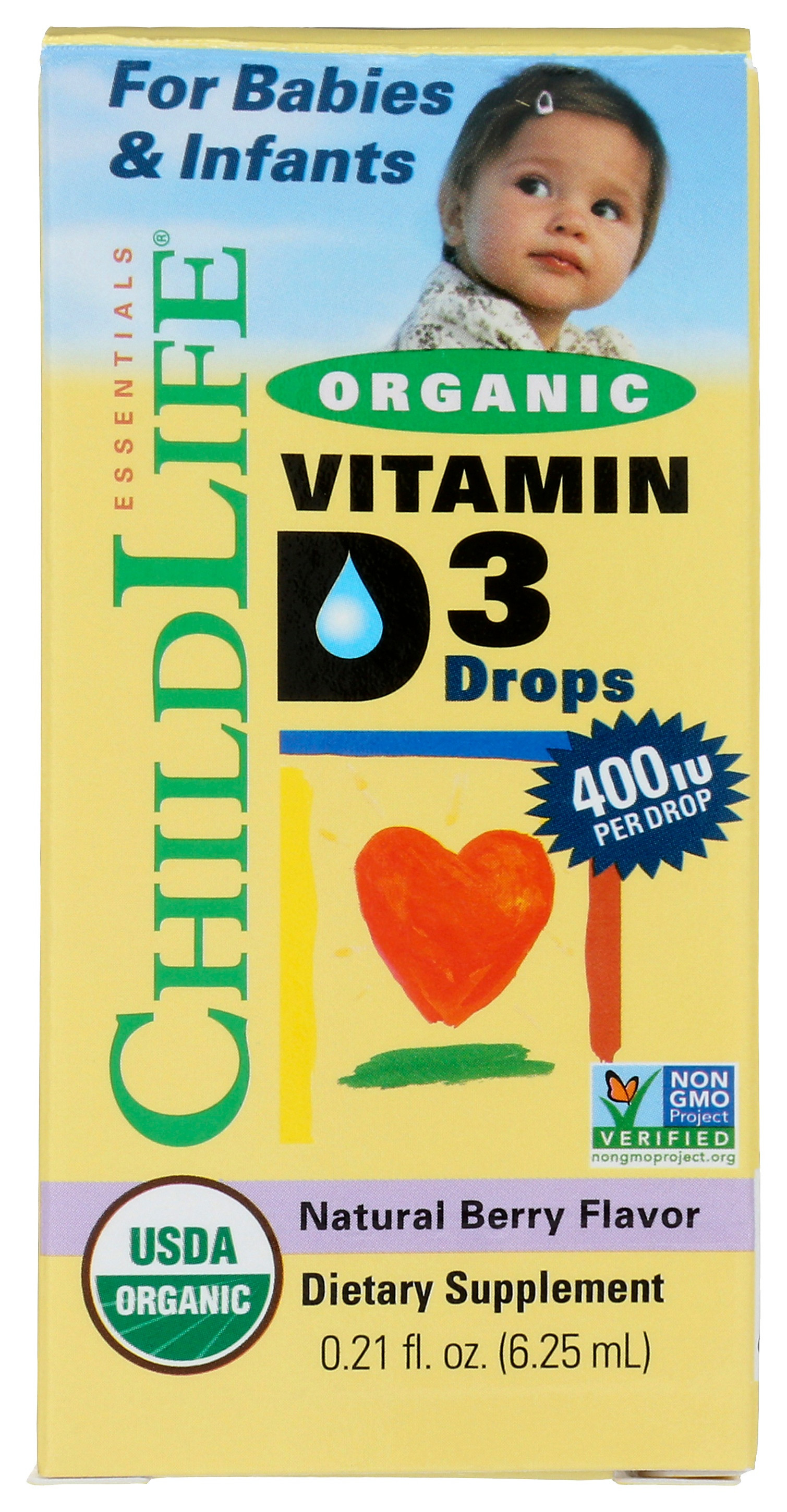Childlife Essentials Organic Vitamin D3 Drops For Babies and Infants