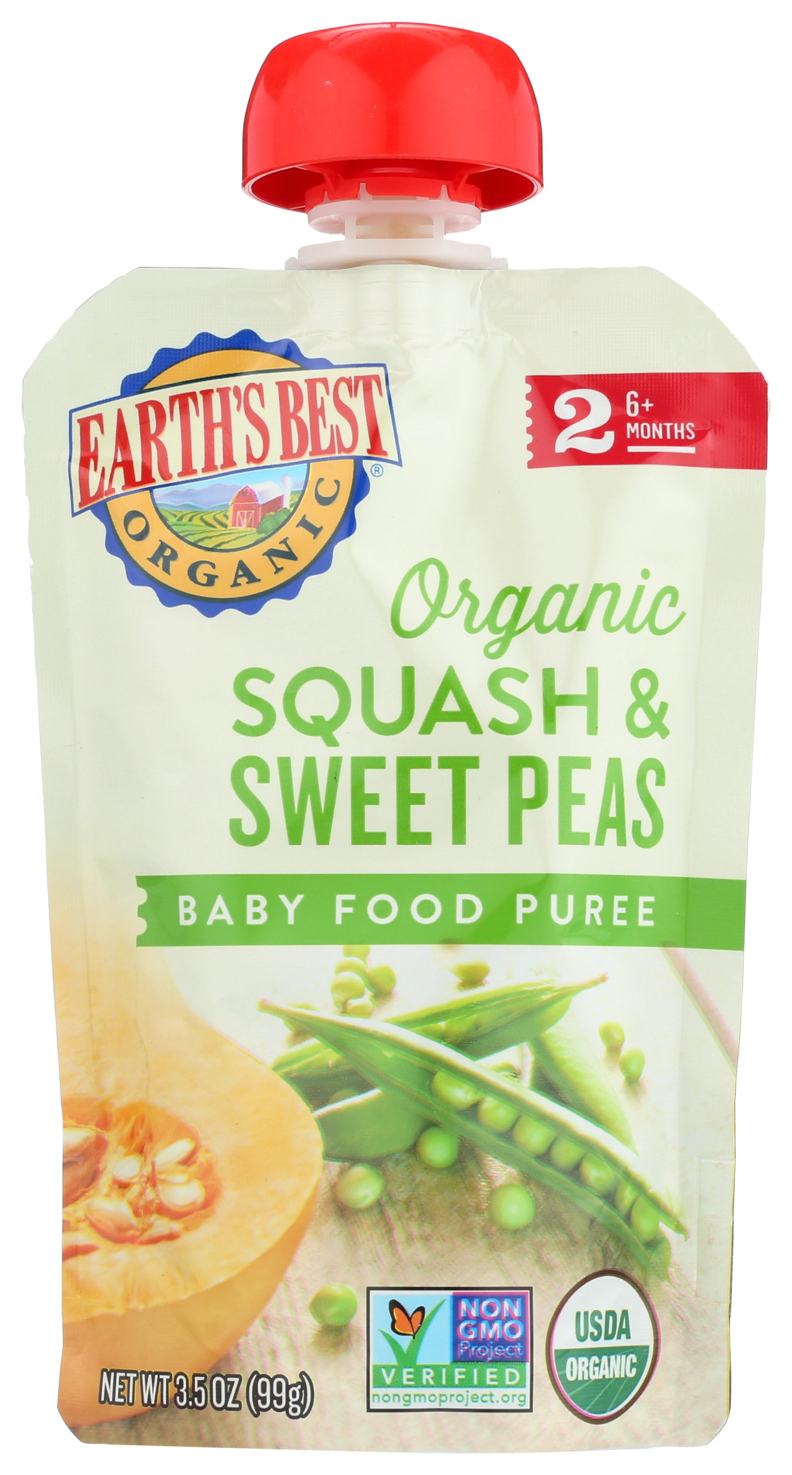Earth's Best Stage 2 Organic Baby Food Puree