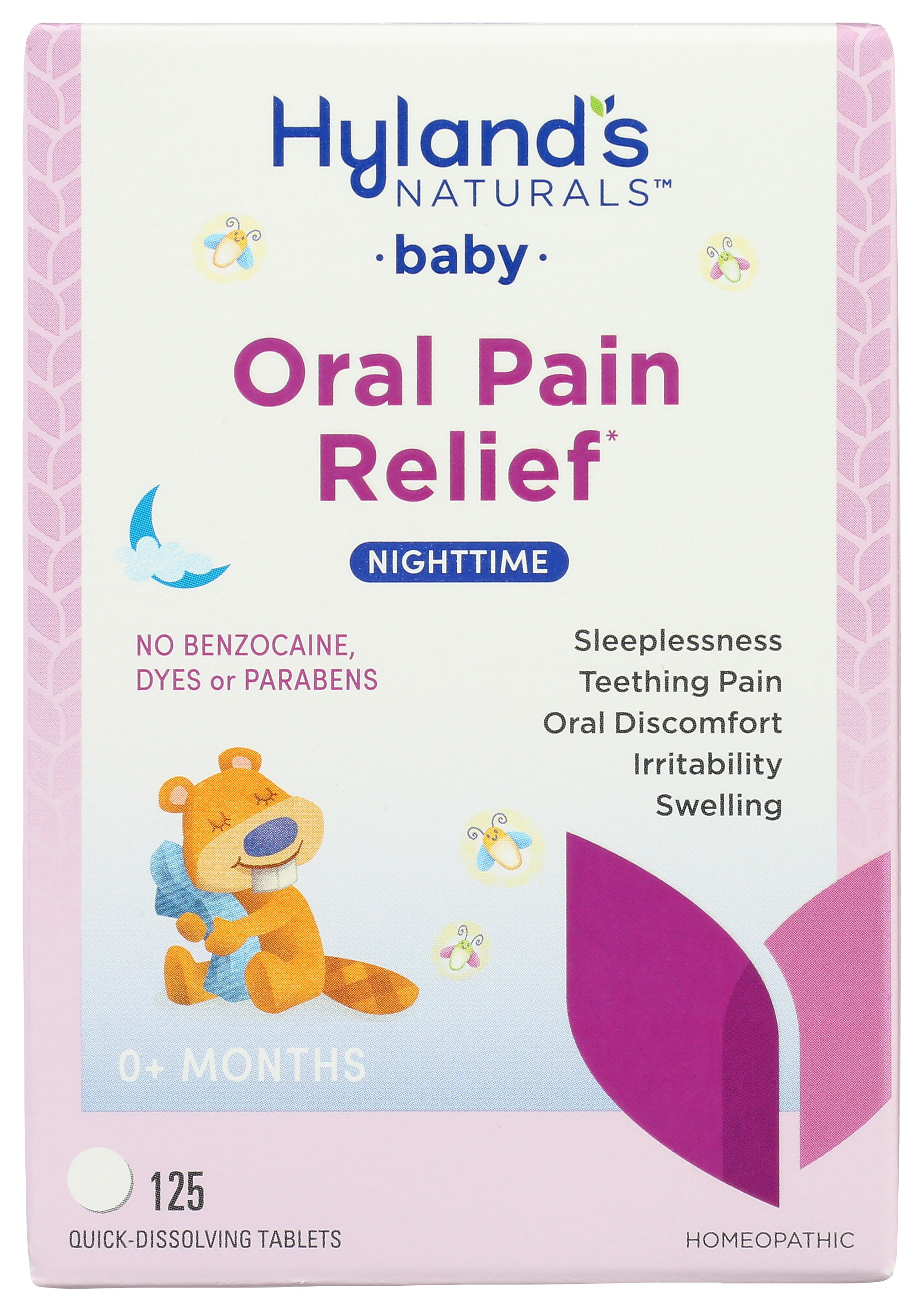 Hylands Baby Nighttime Oral Pain Relief Tablets