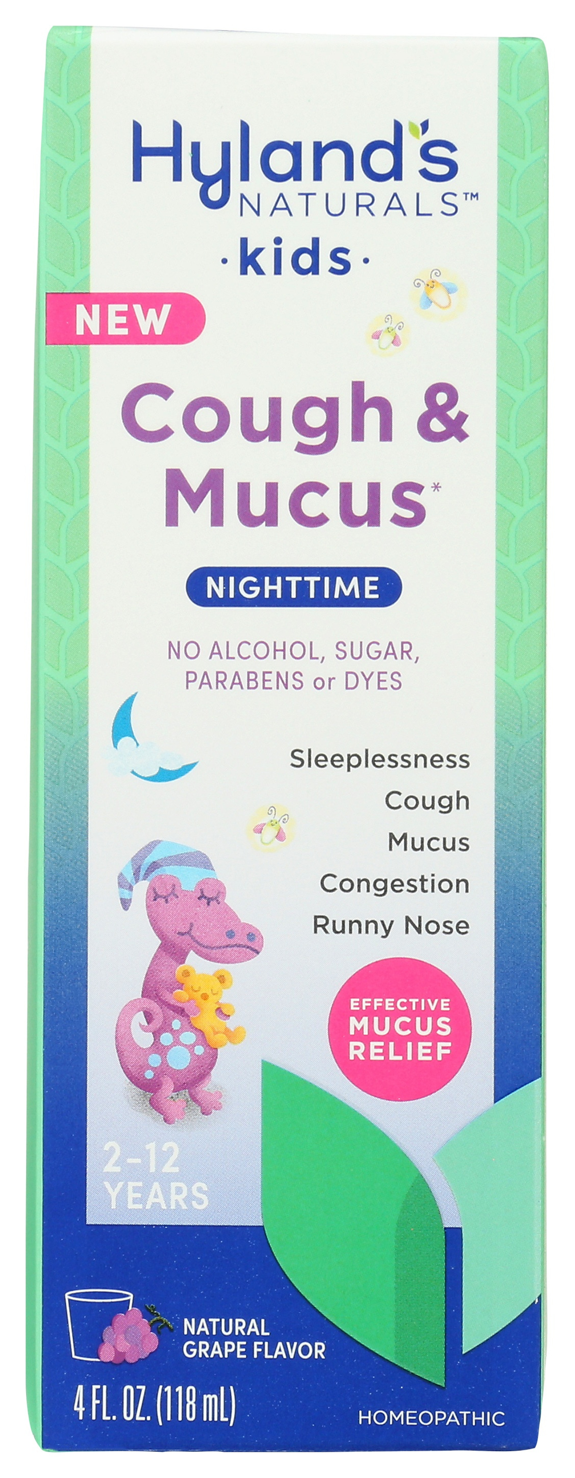 Hyland's Kid's Cough & Mucus Nighttime Syrup
