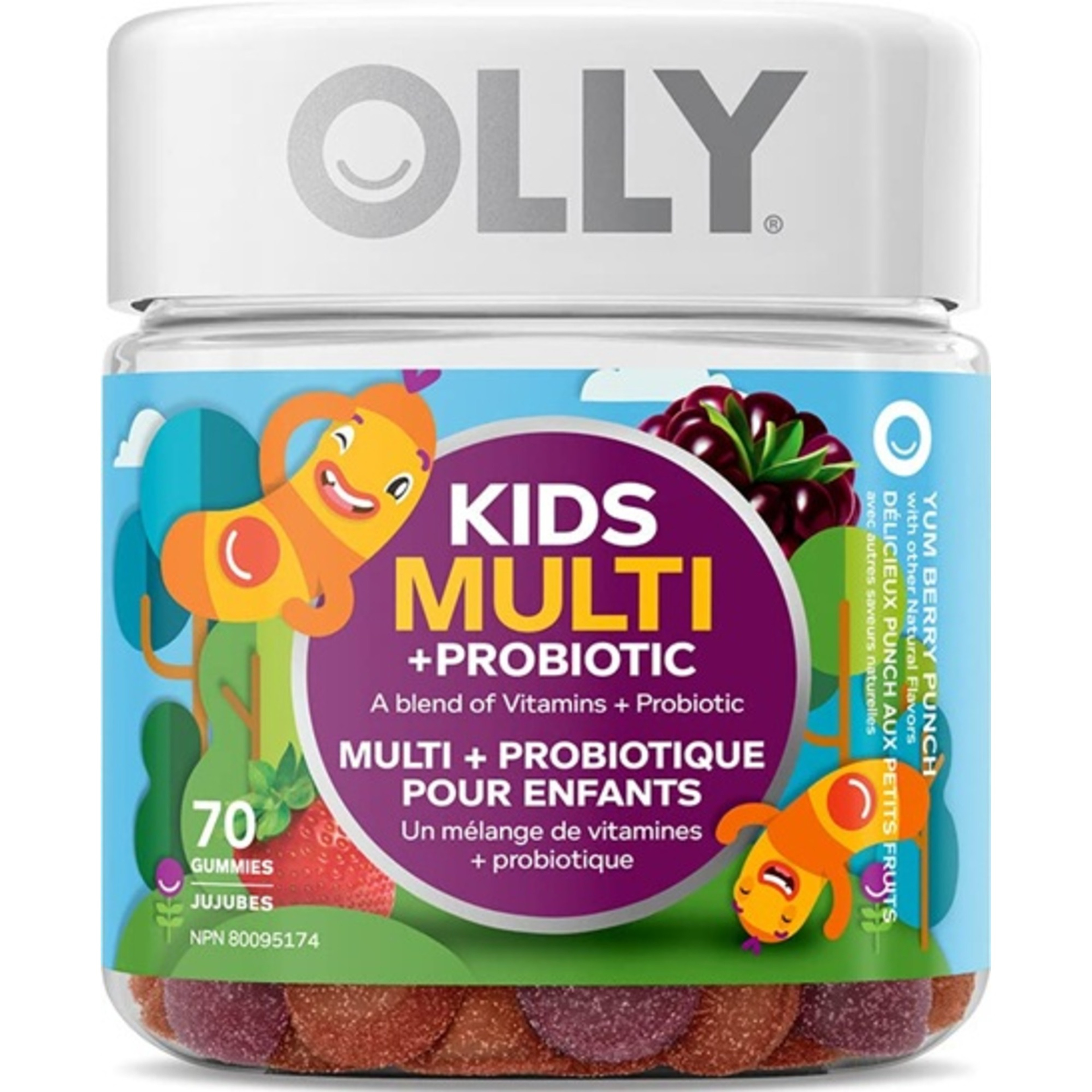 OLLY Kid's Multivitamin + Probiotic Gummies