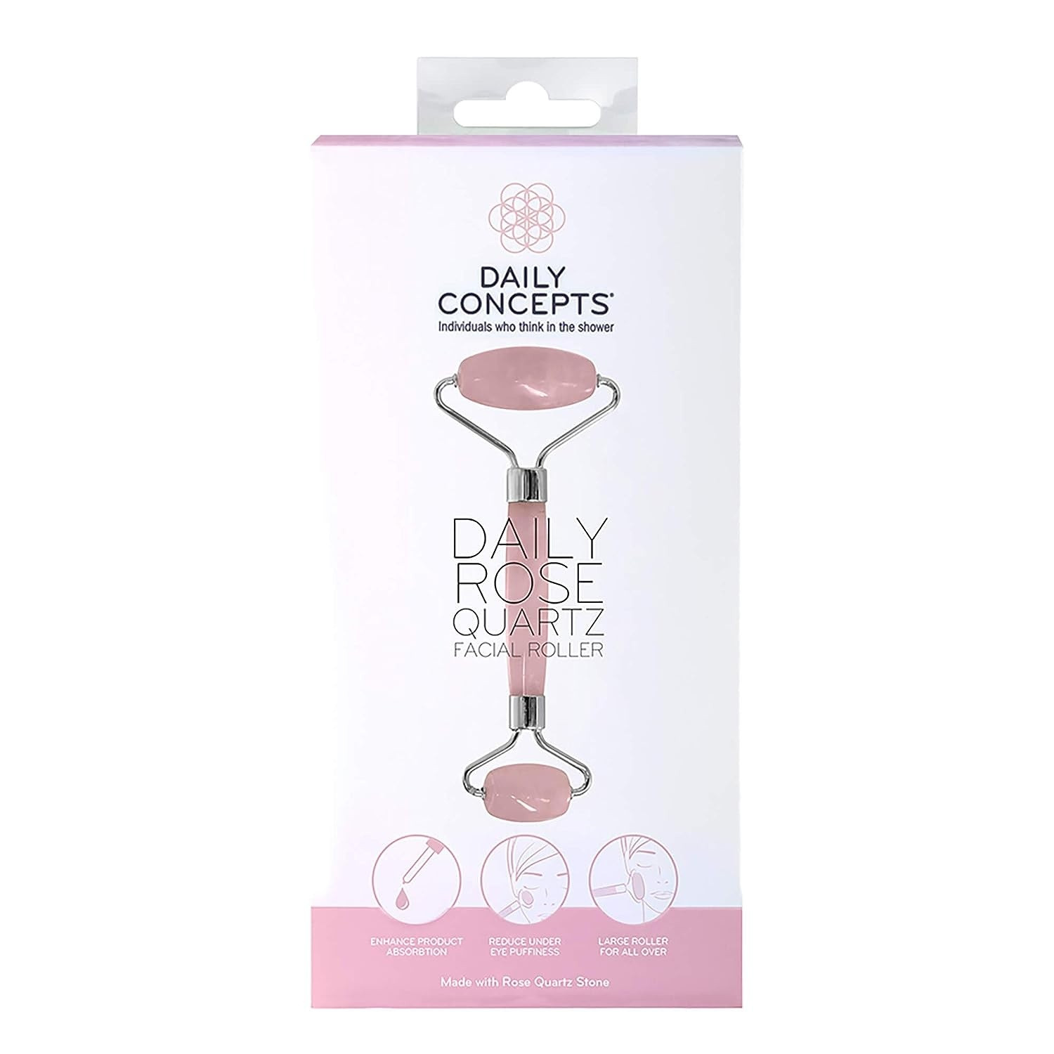 Daily Concepts Rose Quartz Facial Roller