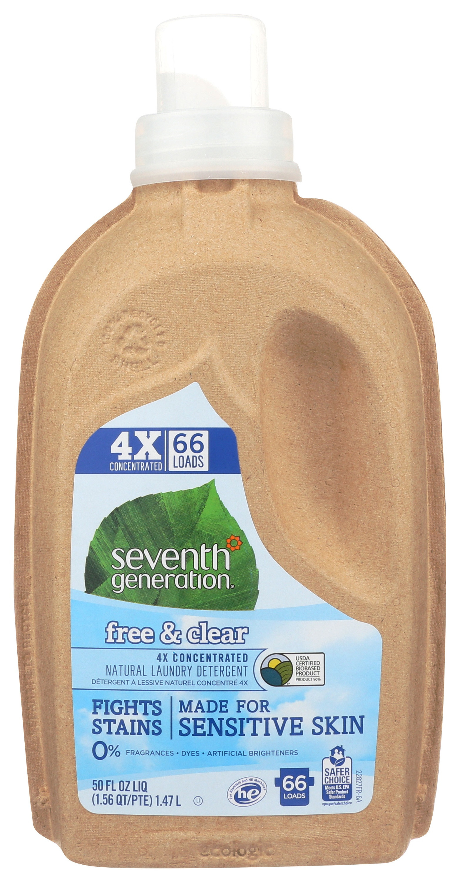 Seventh Generation 4X Concentrated Liquid Laundry Detergent