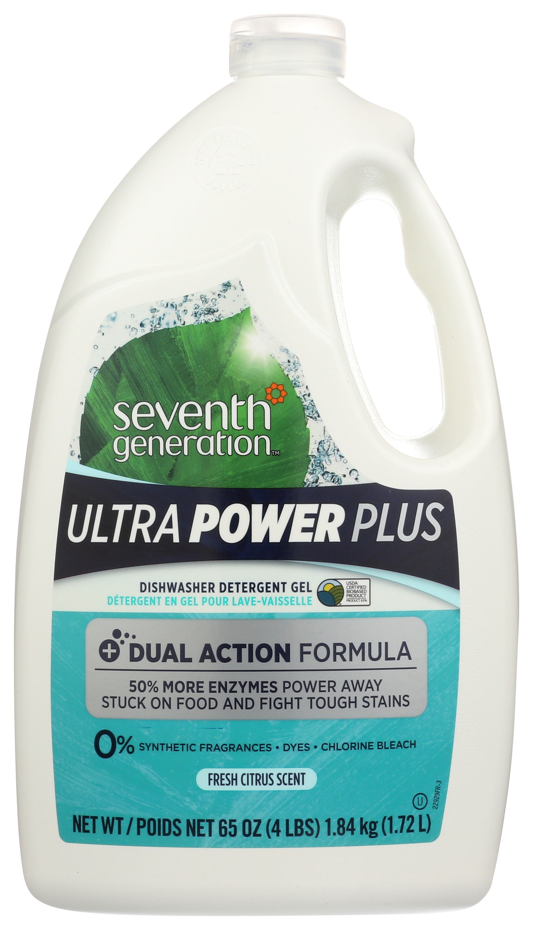 Seventh Generation Ultra Power Plus Dishwasher Detergent Gel