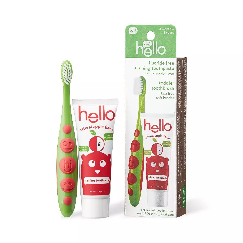 Hello Toddler Training Toothpaste & Toothbrush Bundle