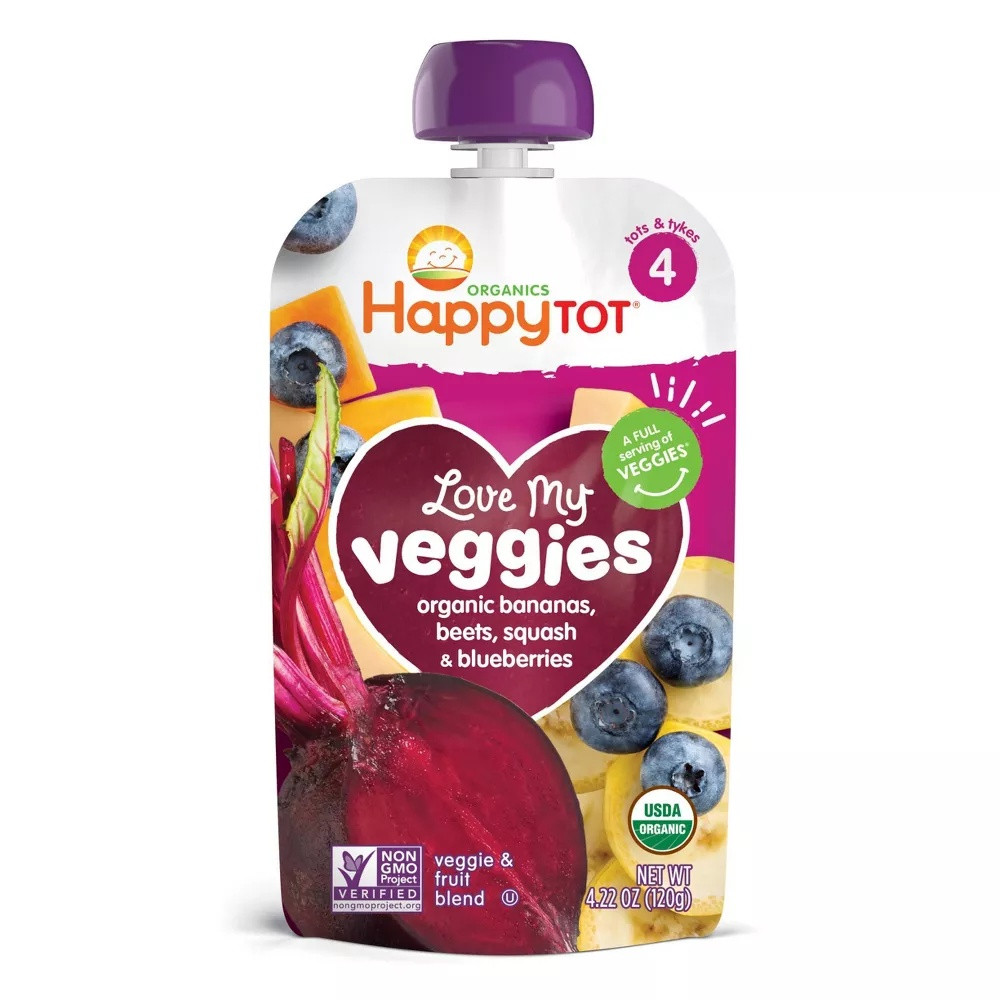 Happy Tot Love My Veggies Puree Pouches