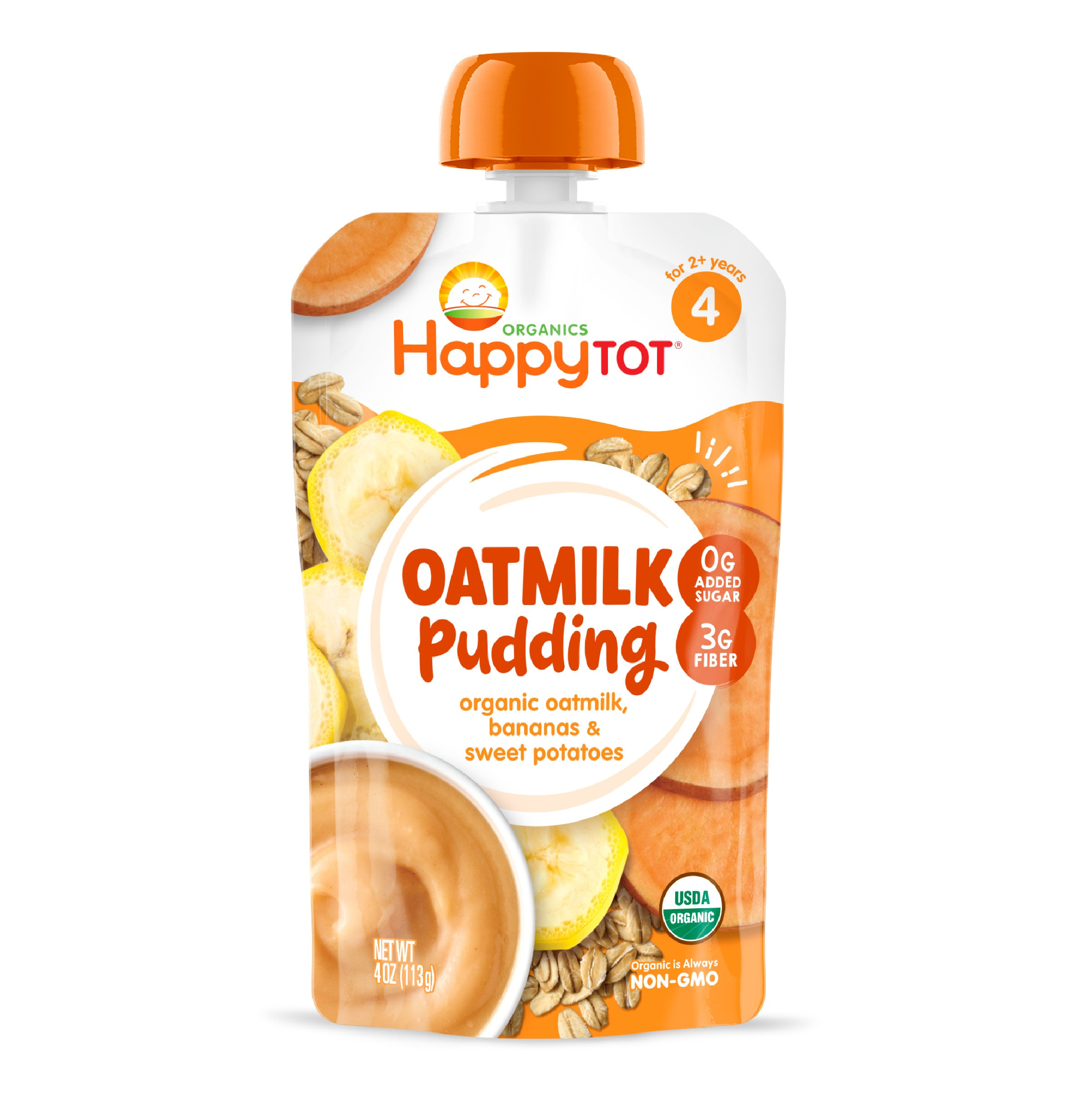Happy Tot Oatmilk Pudding Puree Pouches