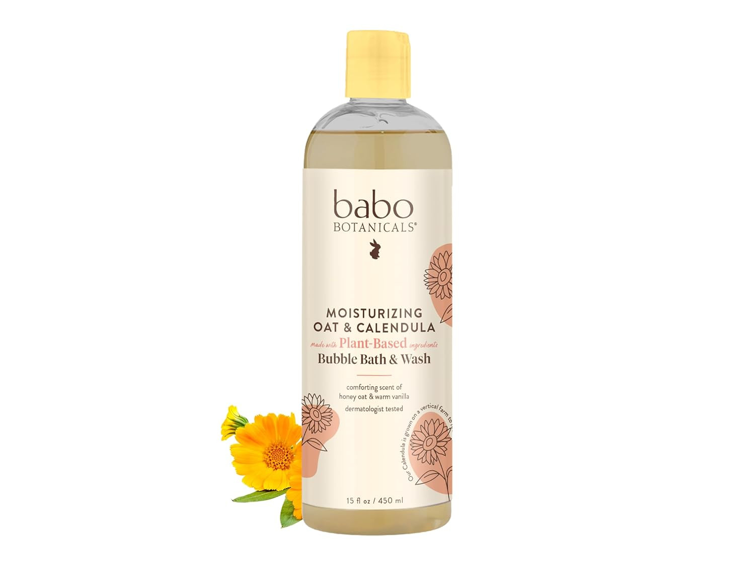 Babo Moisturizing Oat & Calendula Bubble Bath & Wash