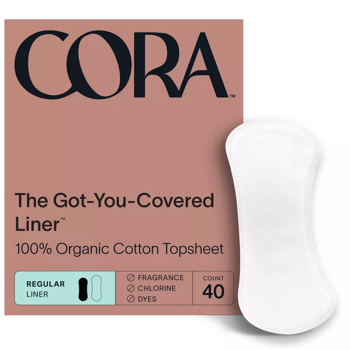 Cora Organic Cotton Period Liners, Ultra Thin