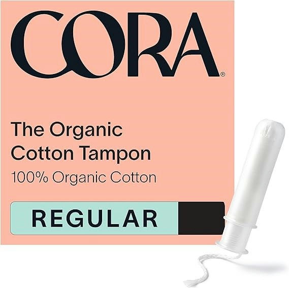 Cora Organic Cotton Tampons With Applicator