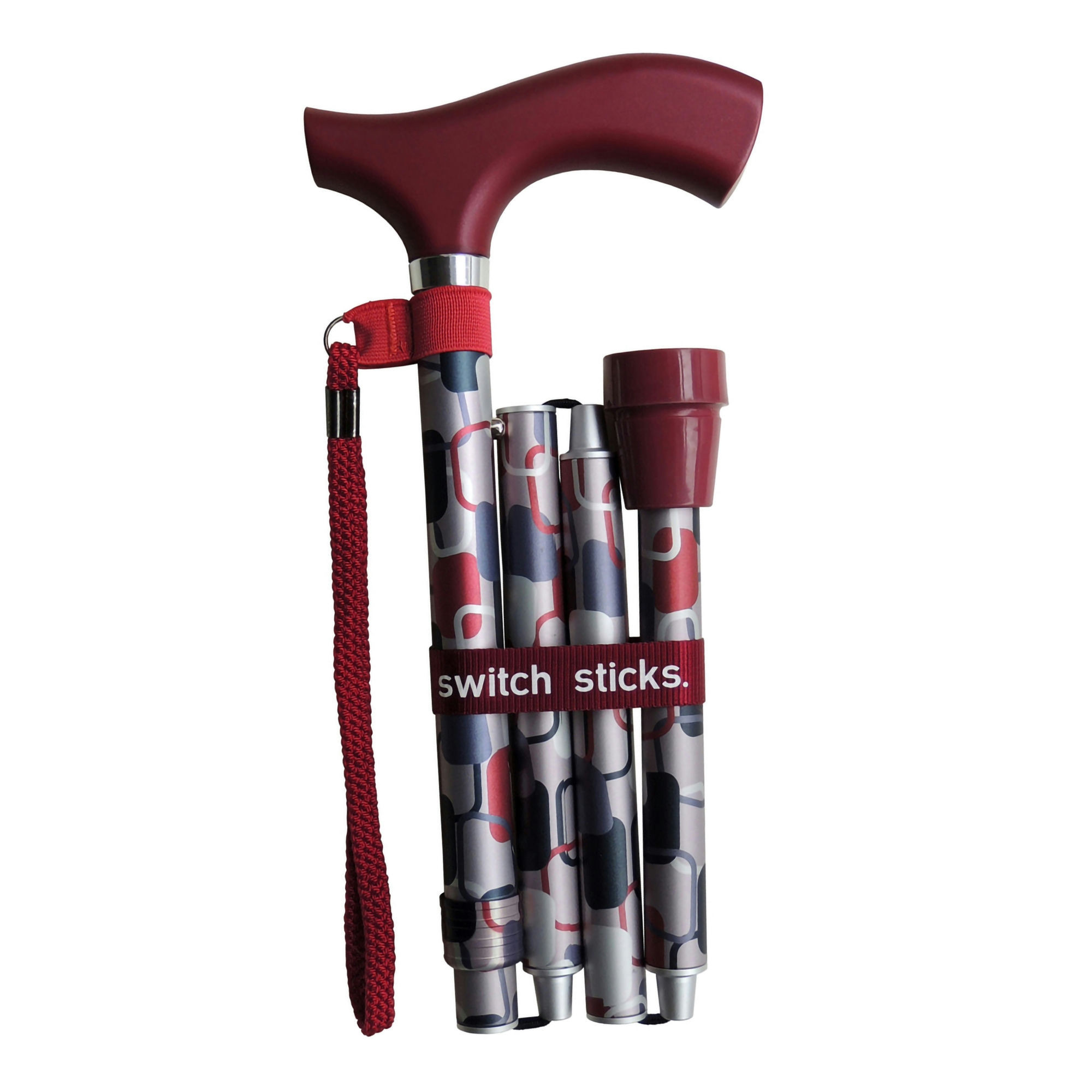 Mabis Folding Cane Switch Sticks, Aluminium