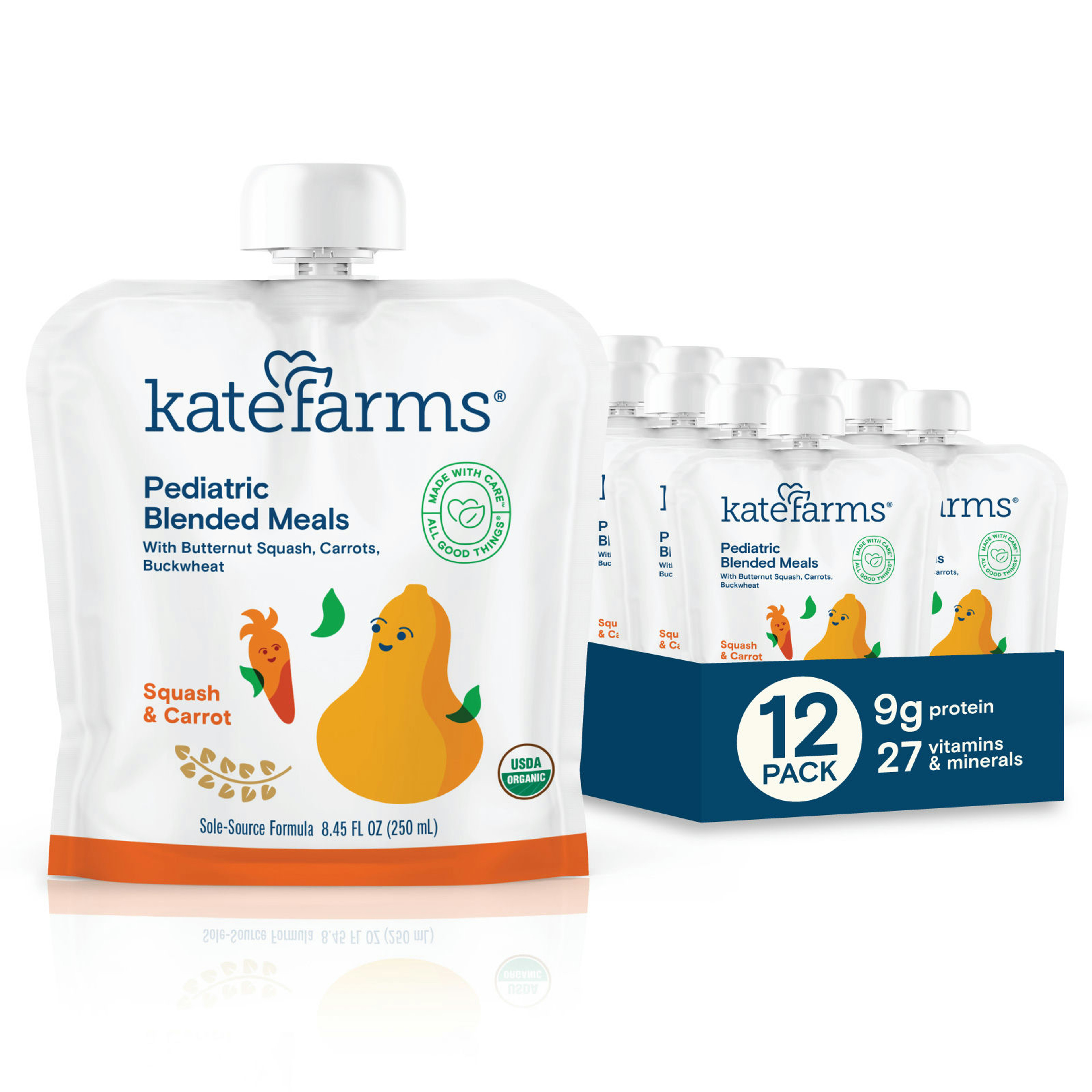Kate Farms Pediatric Blended Meals, 8.45 oz.