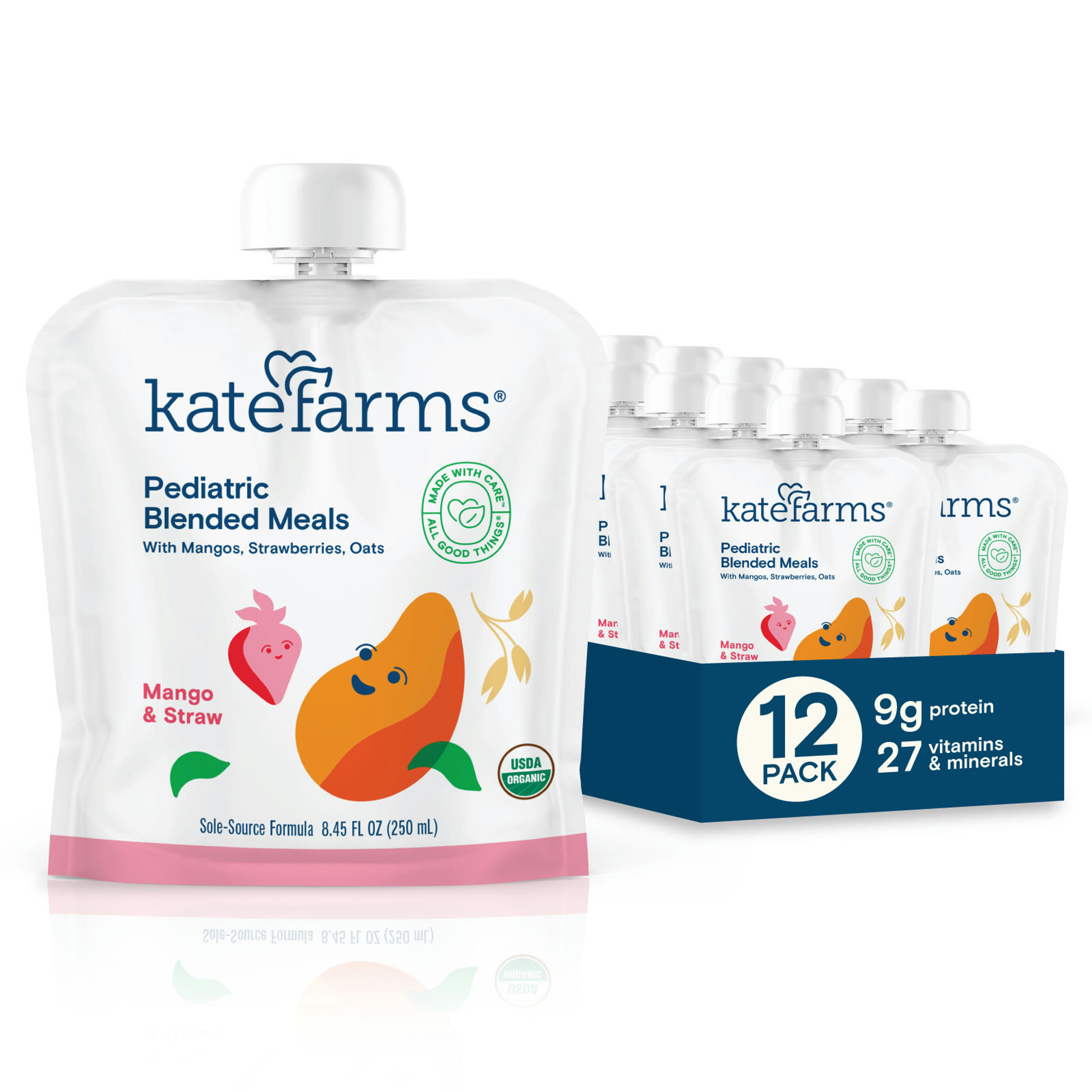 Kate Farms Pediatric Blended Meals, 8.45 oz.