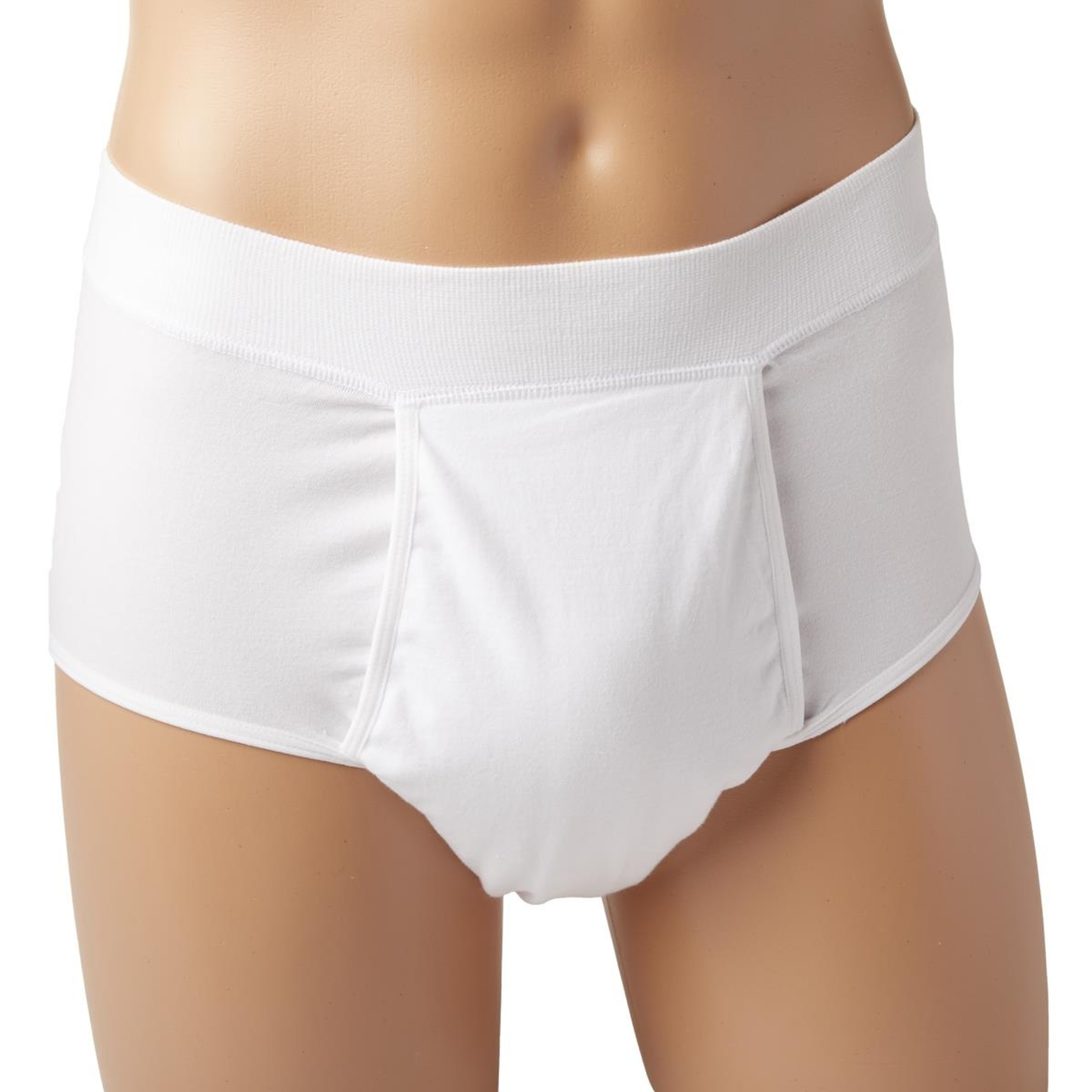 Medline Reusable Bladder Control Briefs for Men, Light Absorbency