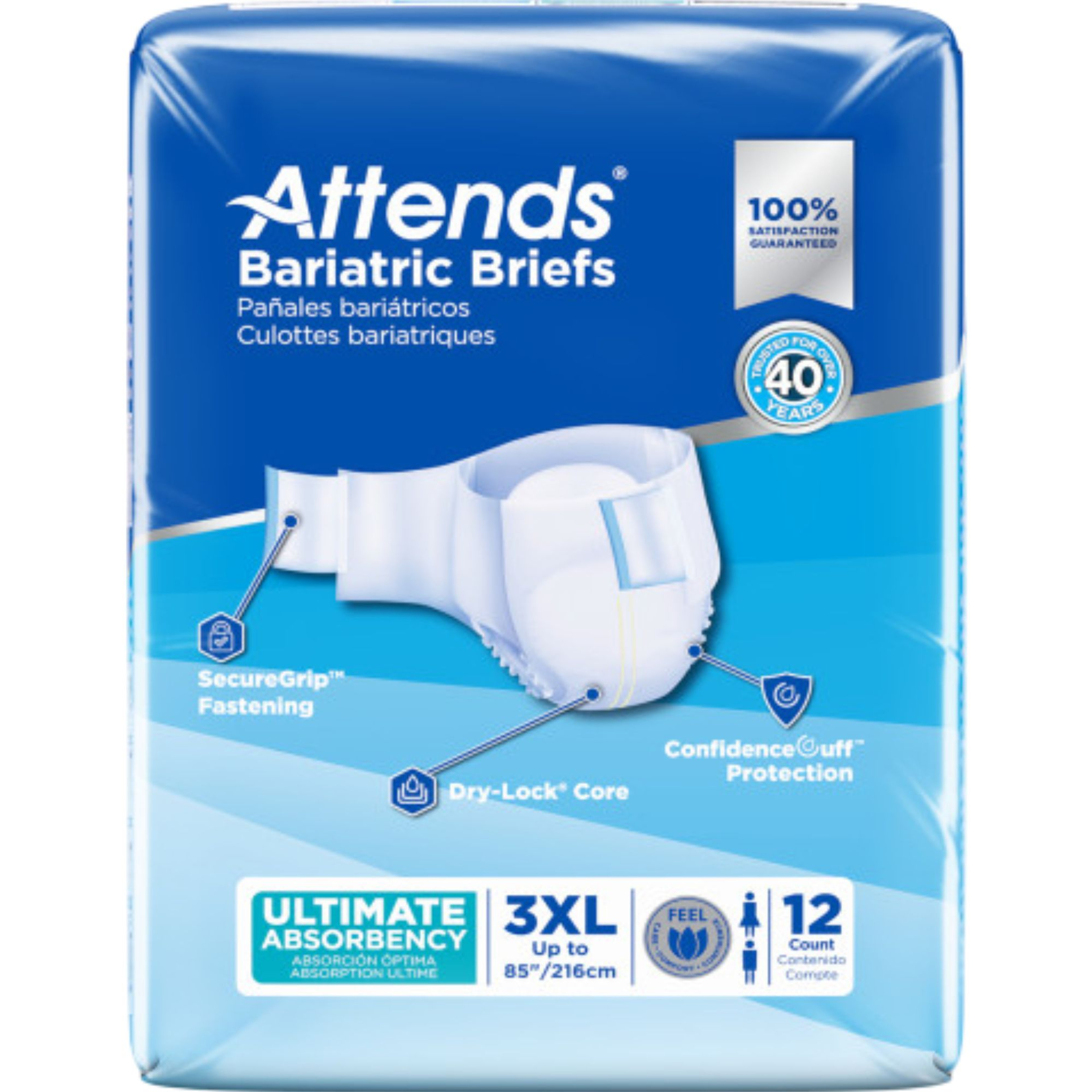 Attends Bariatric Briefs, Ultimate Absorbency