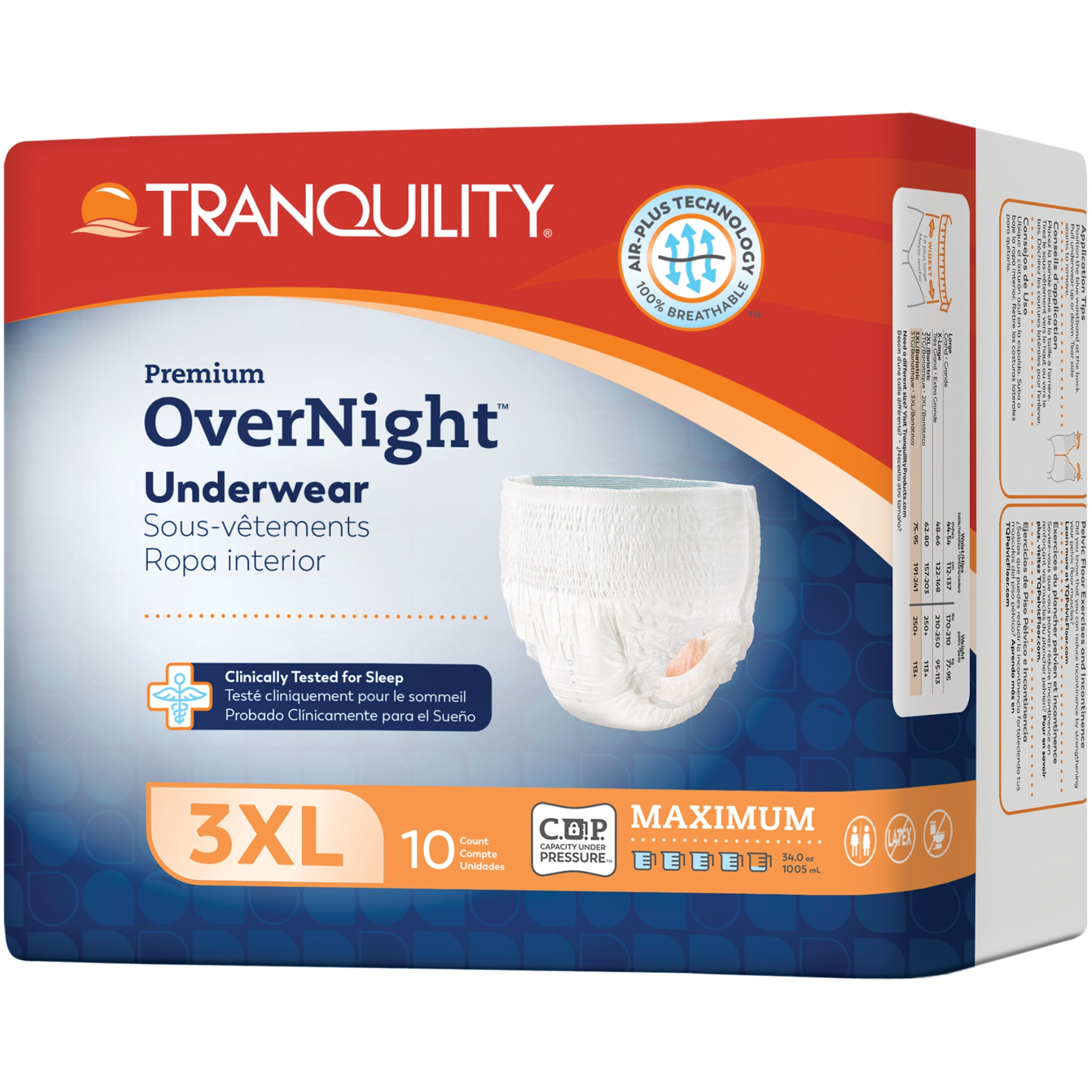 Tranquility Premium Overnight Adult Incontinence Pull-Up Underwear, Maximum Absorbency