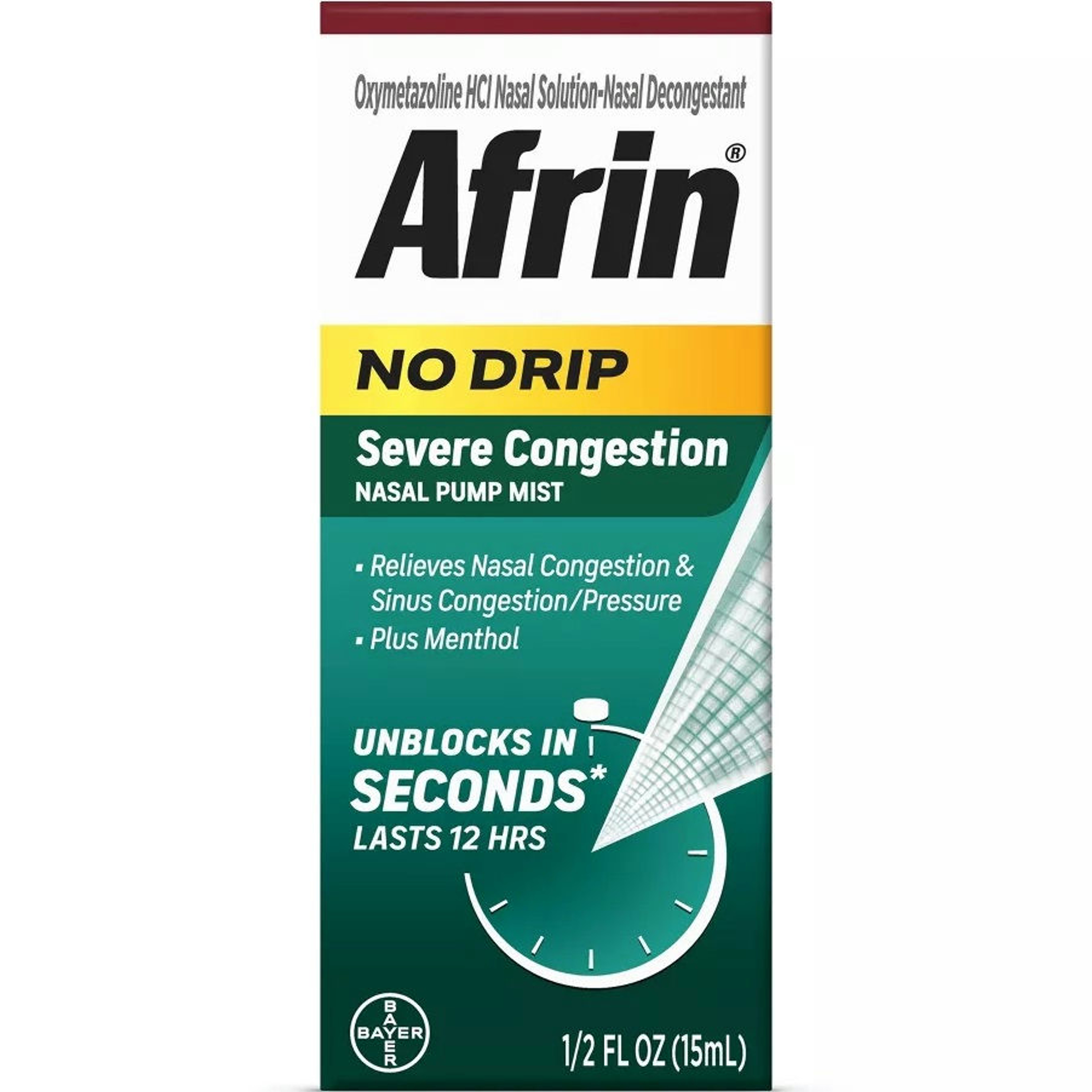 Afrin No Drip Severe Congestion Pump Nasal Mist