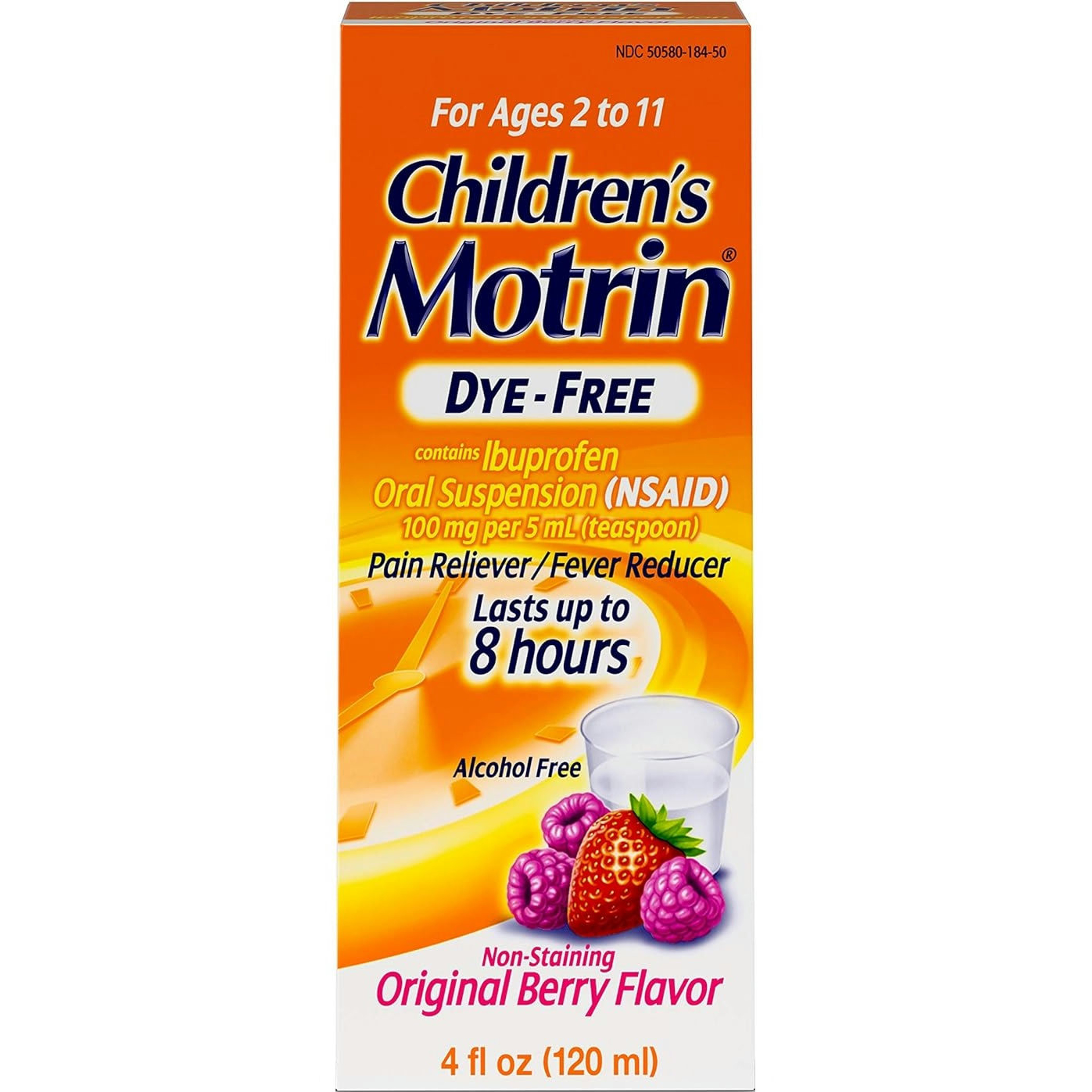 Motrin Children's Dye-Free Pain Reliever & Fever Reducer